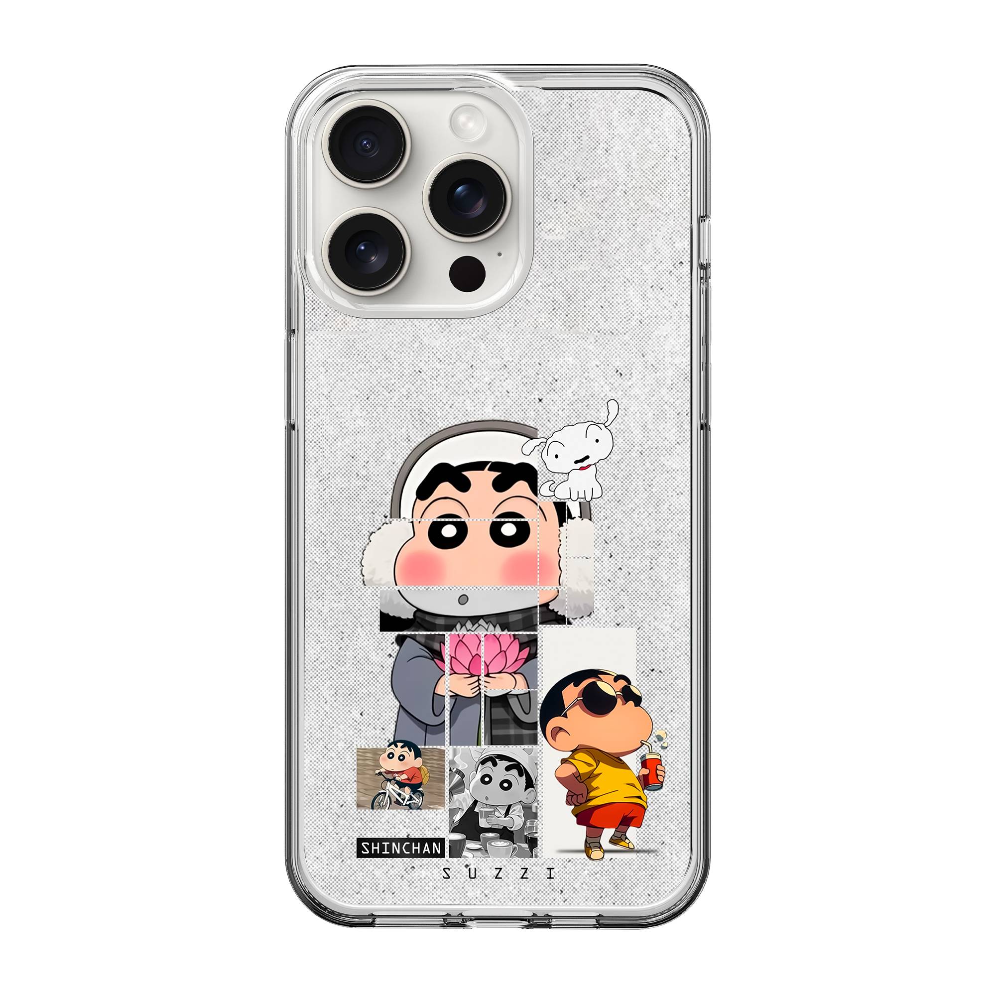 Shades of Shinchan Clear Case image 0