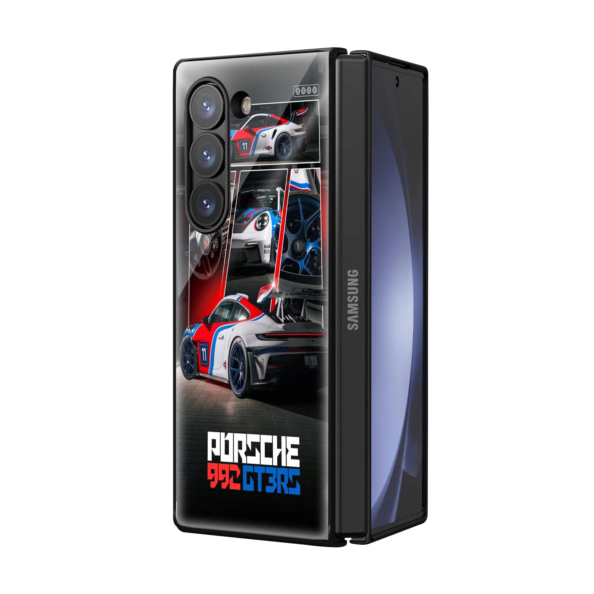 992 Porsche Samsung Z Fold Glass Case image 1