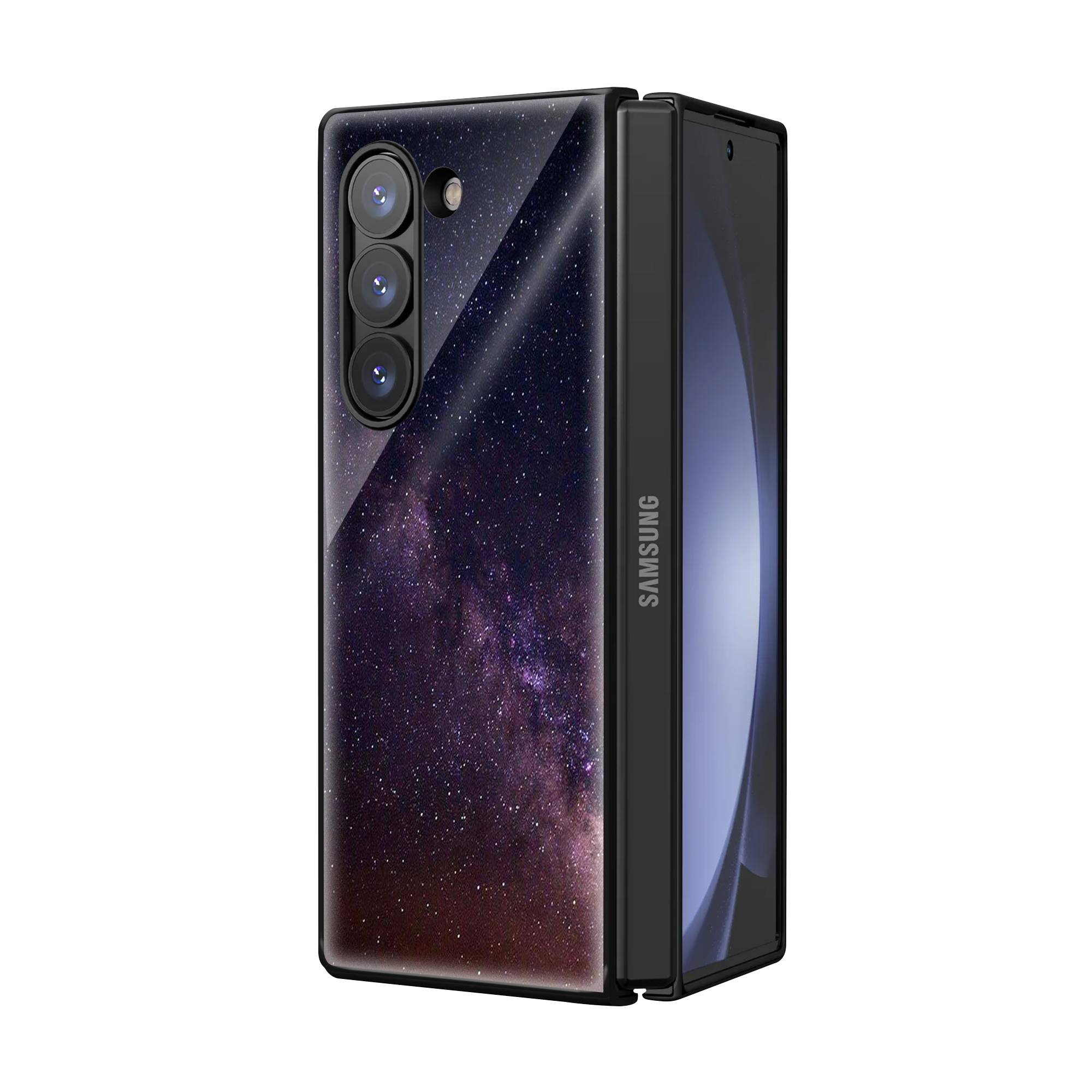 Andromeda Galaxy Samsung Z Fold Glass Case image 1
