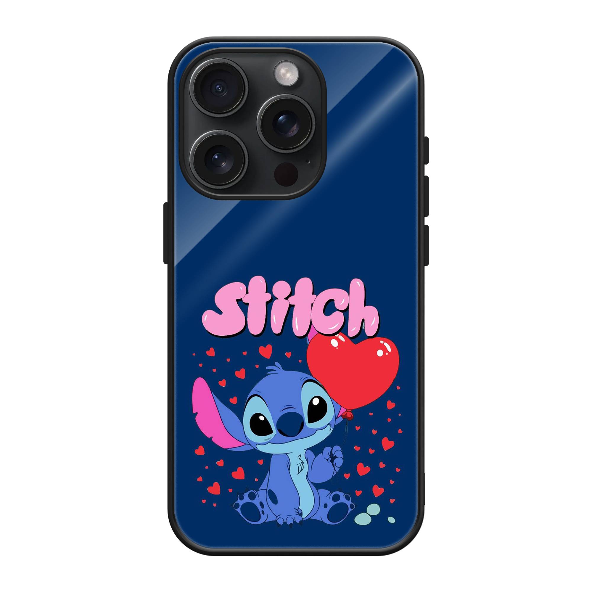 Stitch Valentine Glass Case image 0