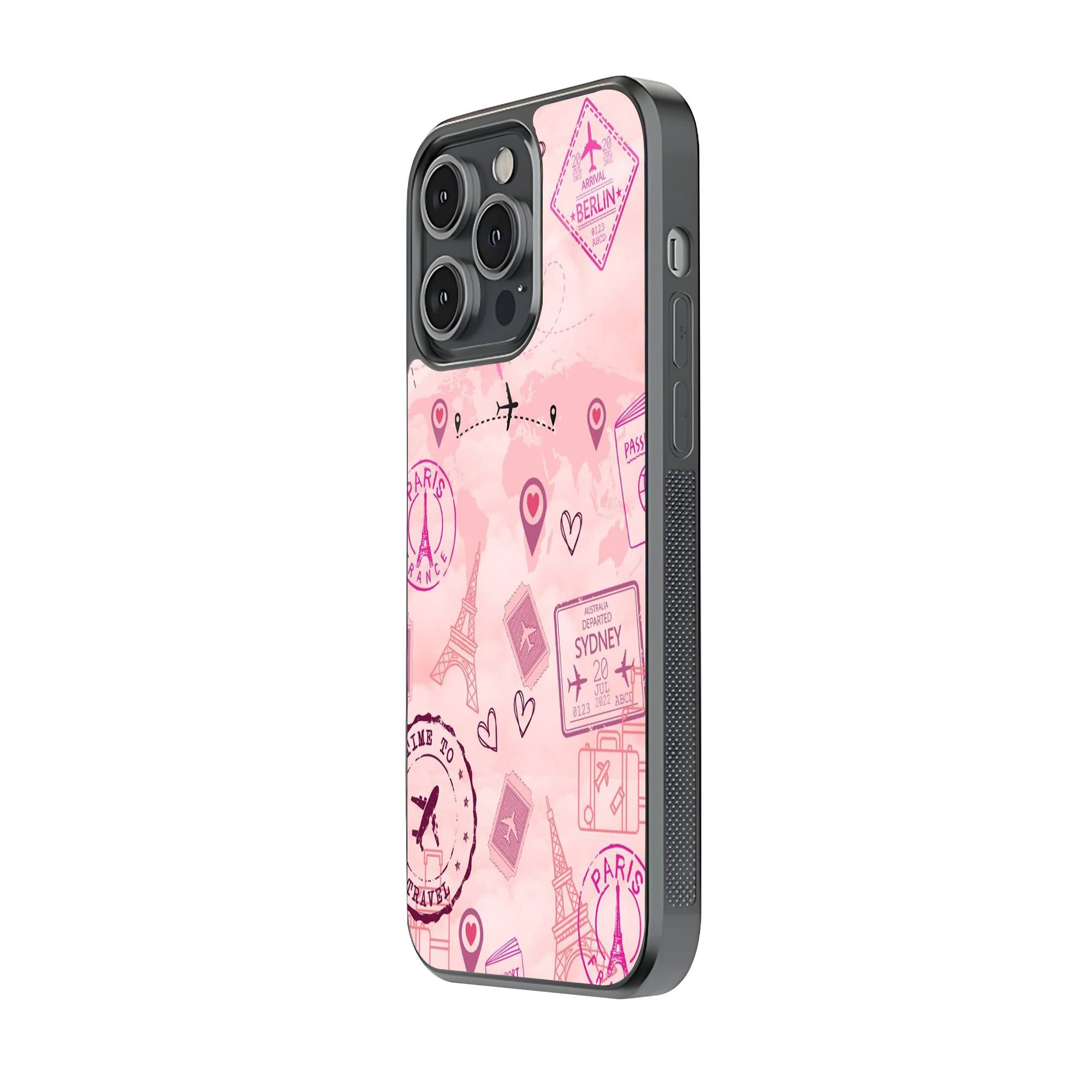 Pink Travel Glass Case image 1