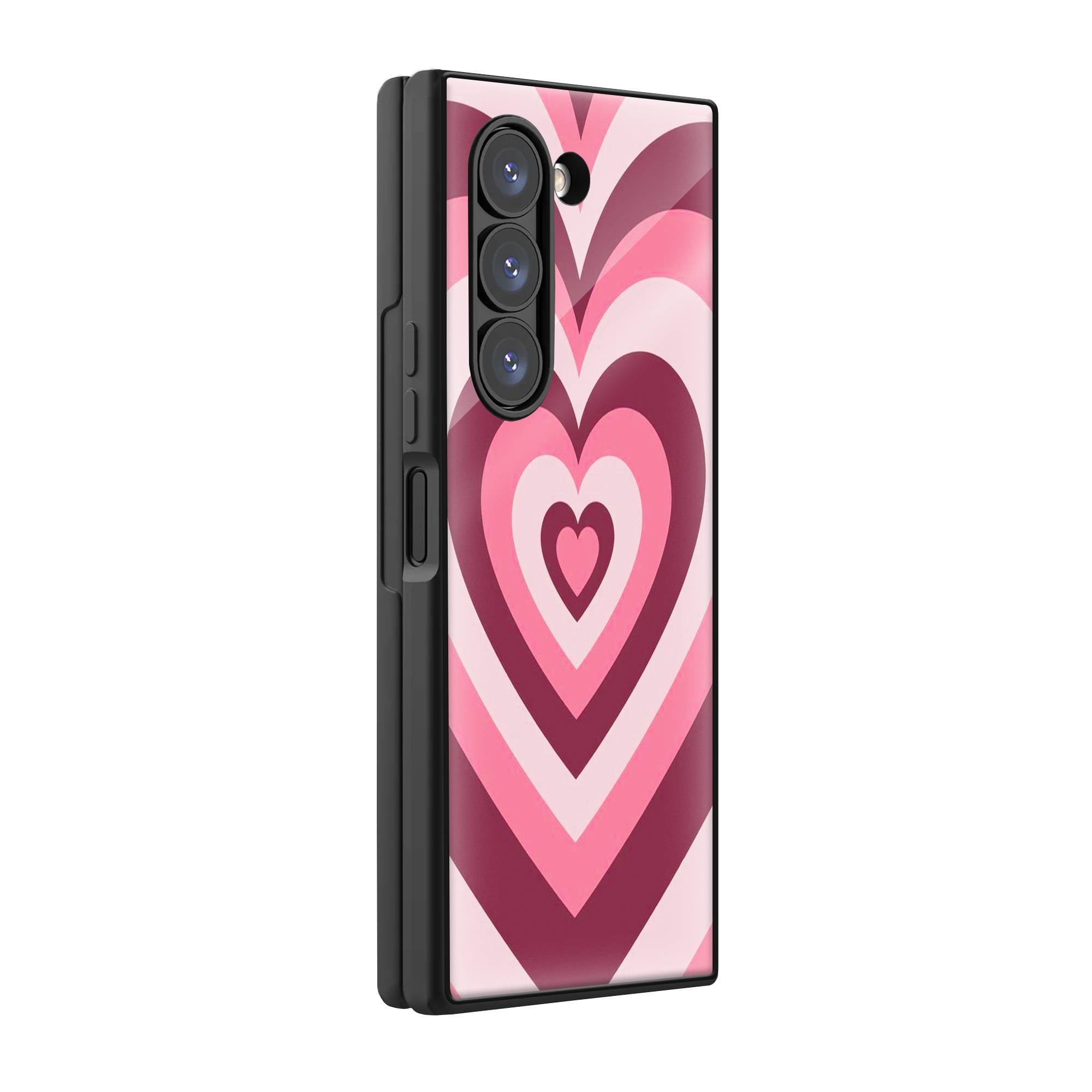 Pink Choko Samsung Z Fold Glass Case image 0