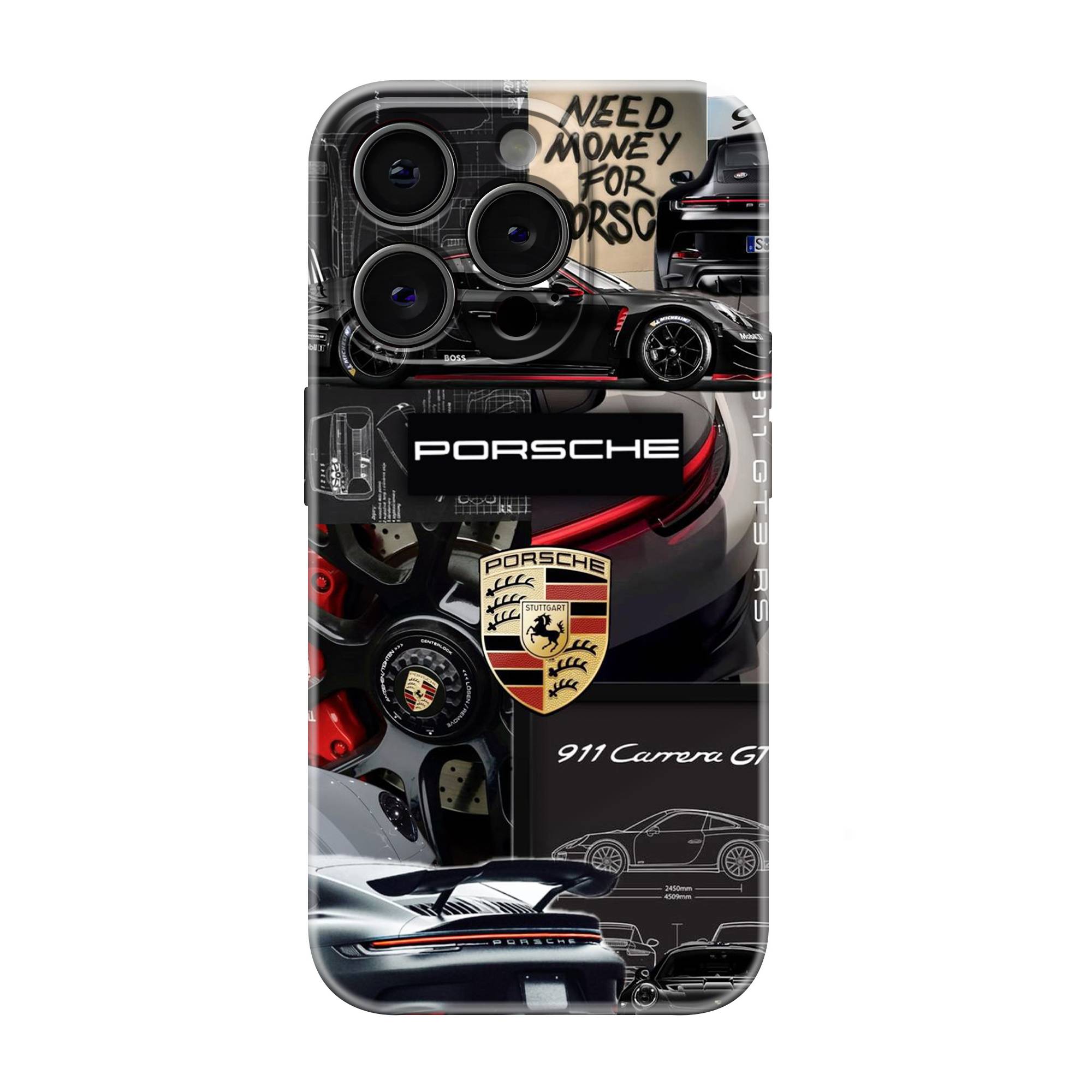 Blackline Porsche Glossy Hard Case – Popculturr