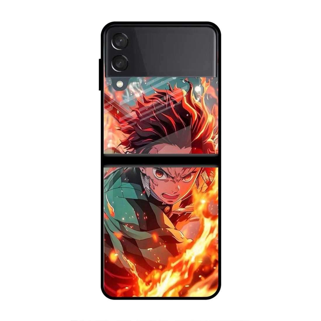 Demon Samsung Z Flip 4 Glass Case image 0