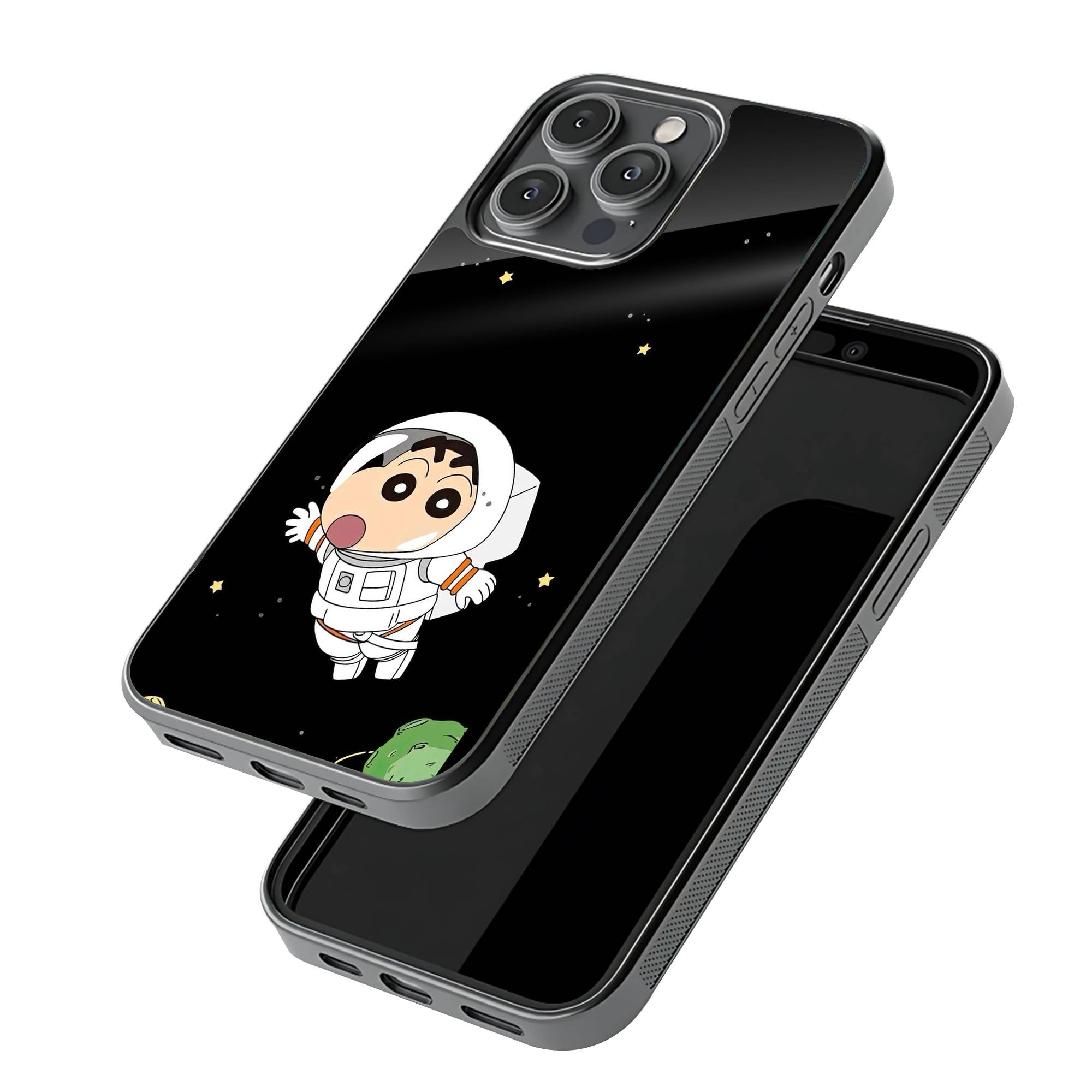 Cute Space Boy Glass Case image 2