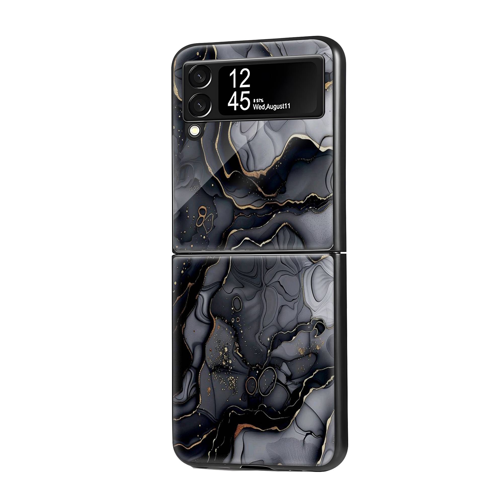 Generated Marble Samsung Z Flip Glass Case image 0
