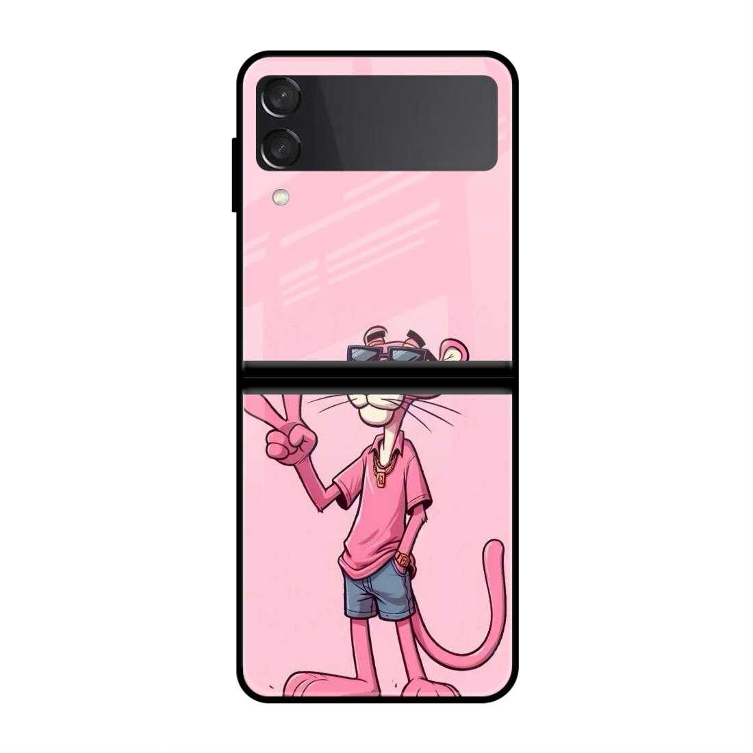 Pink Panther Samsung Z Flip 3 Glass Case image 0