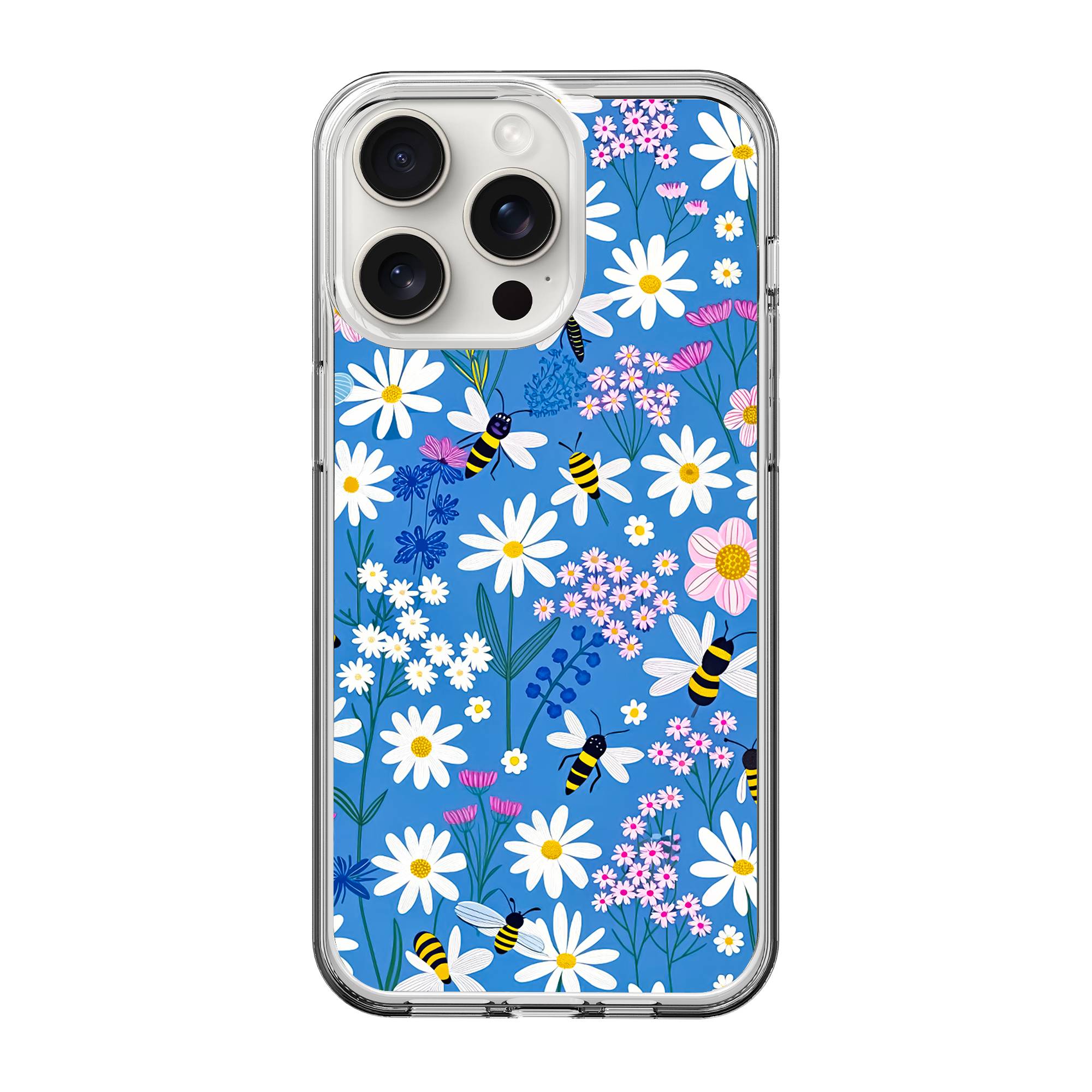 Buzzing Garden Clear Case image 0
