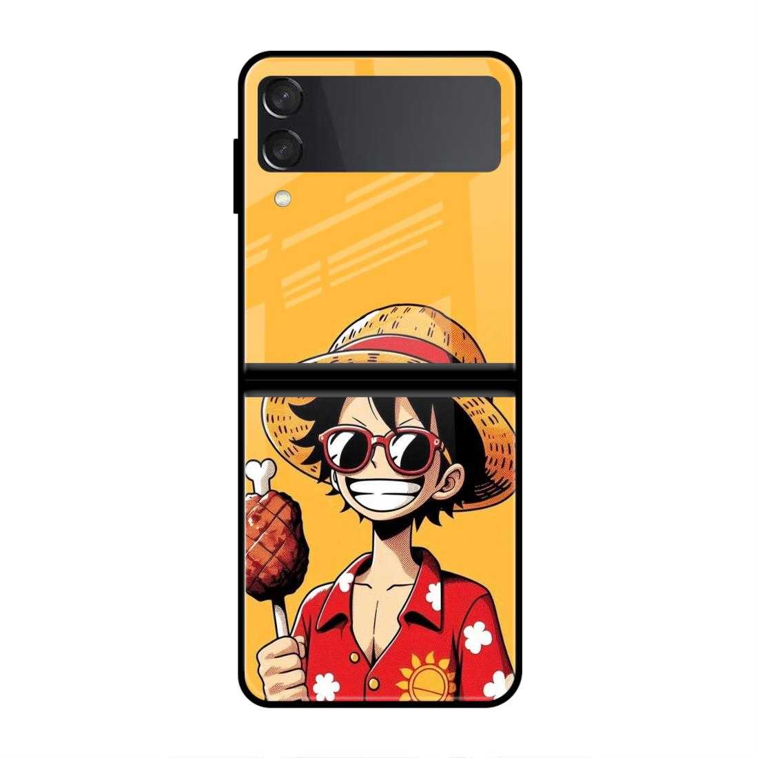 One Piece Samsung Z Flip 3 Glass Case image 0