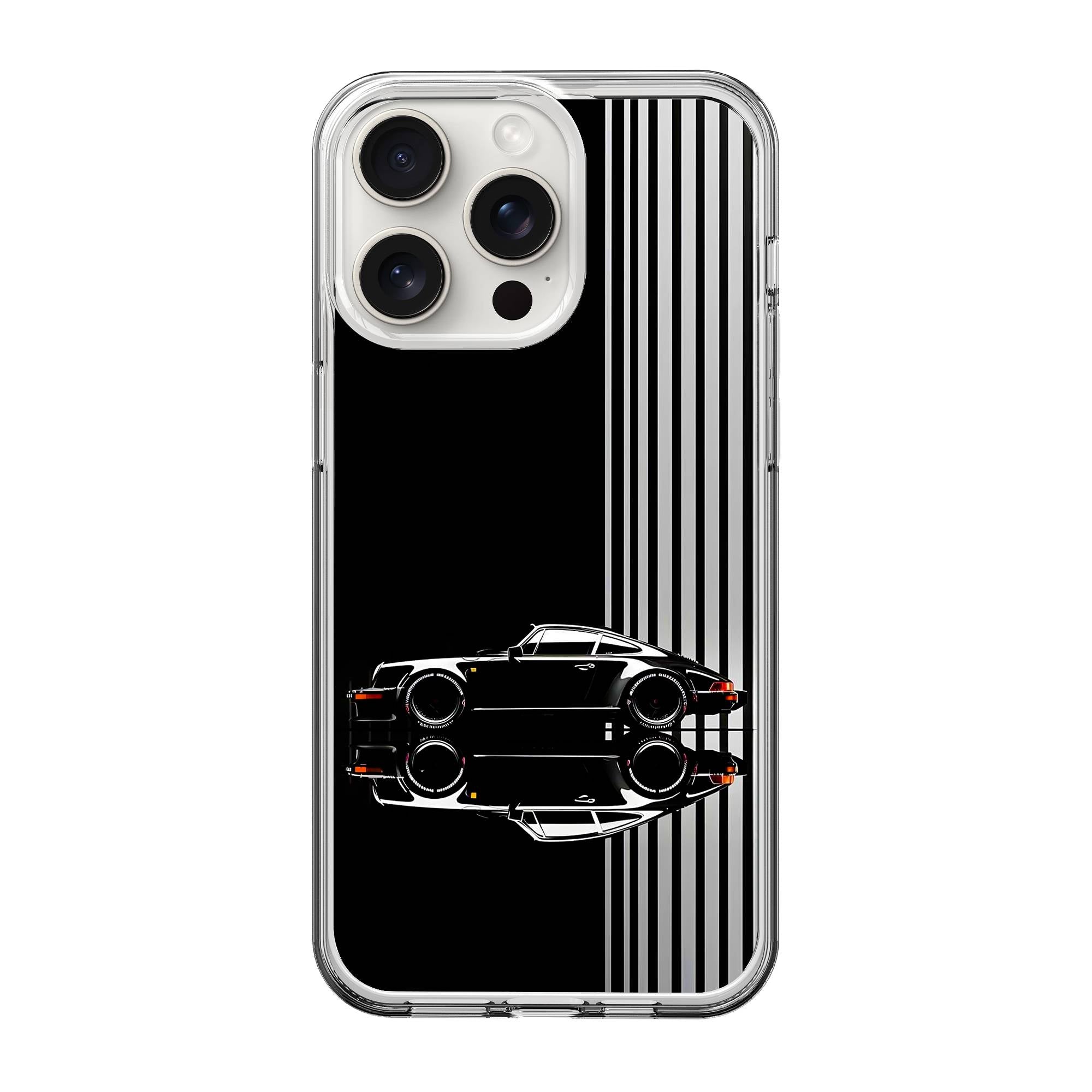 Black Porsche Clear Case image 0