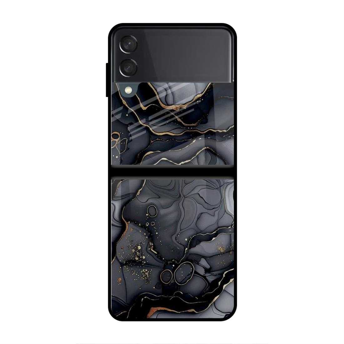 Generated Marble Samsung Z Flip 4 Glass Case image 0