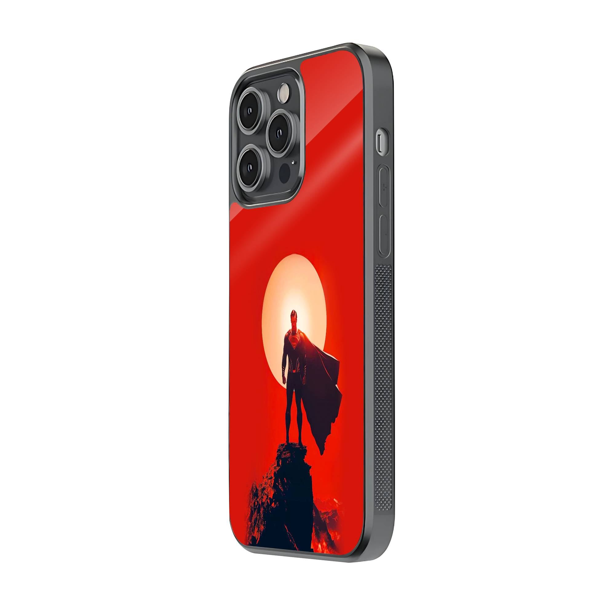 Silhouette Superman Glass Case image 1