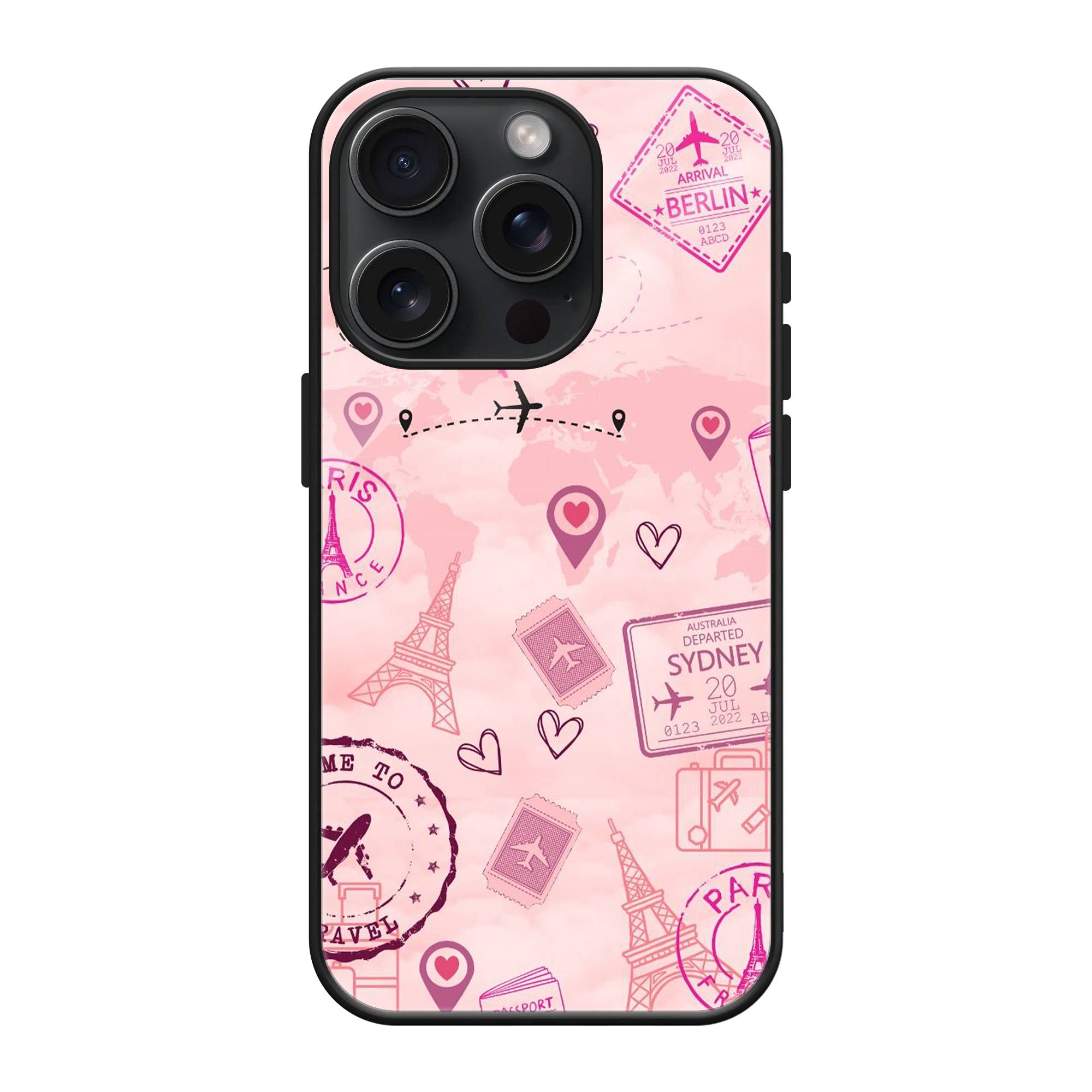 Pink Travel Glass Case image 0