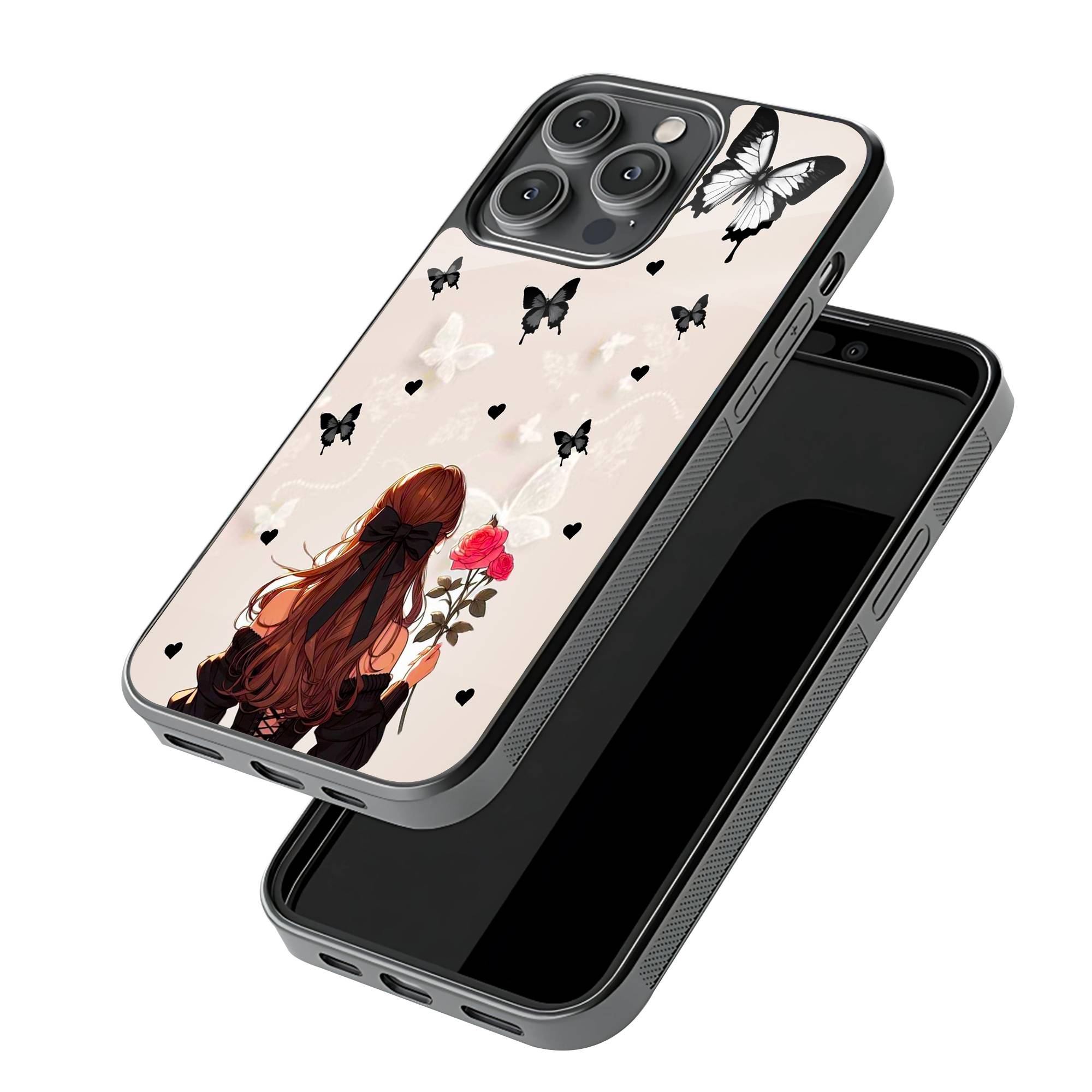 Roses and Wings Glass Case image 2