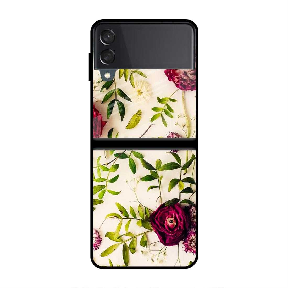 Dried Flowers Samsung  Z Flip 4 Glass Case image 0