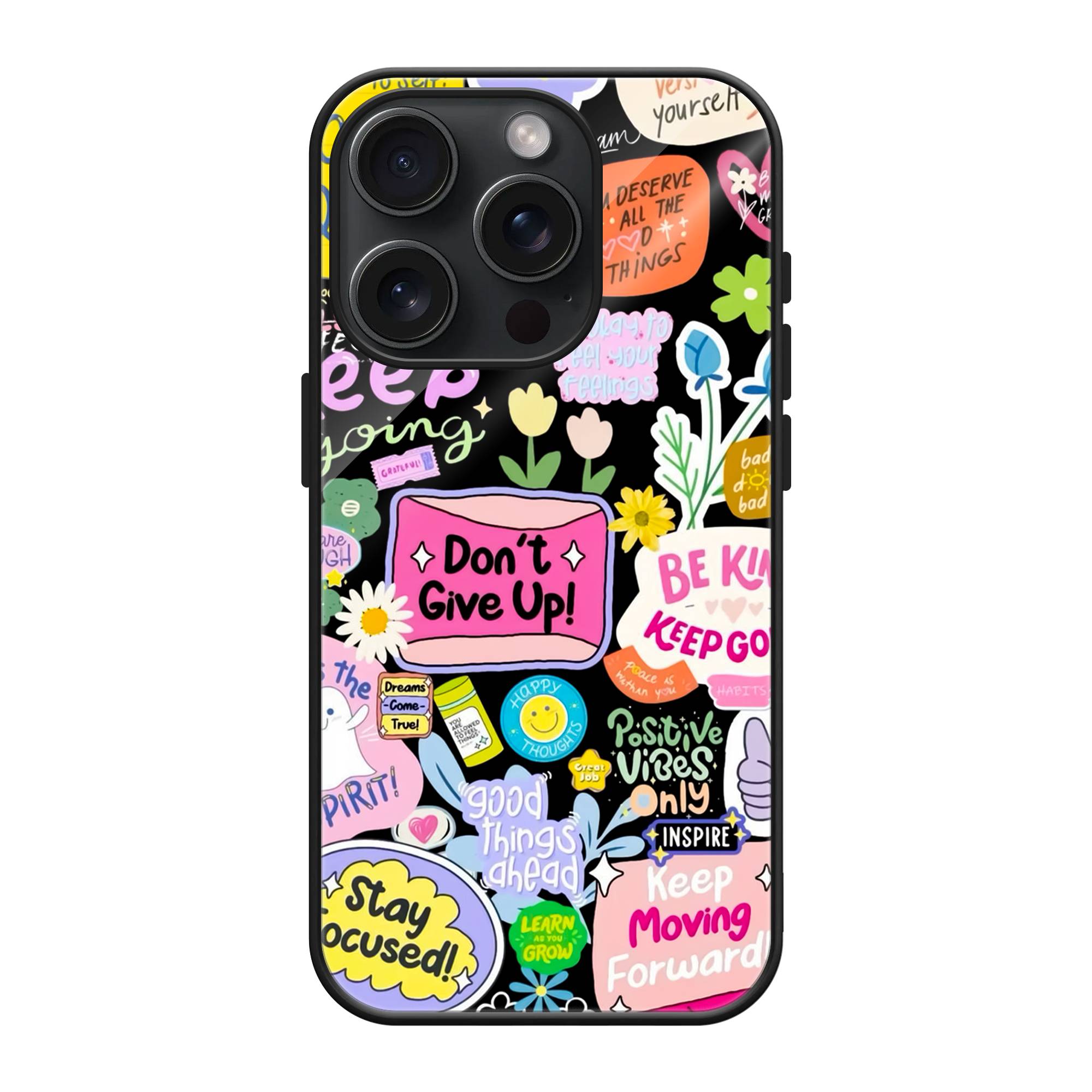 Positive Patchwork Glass Case image 0