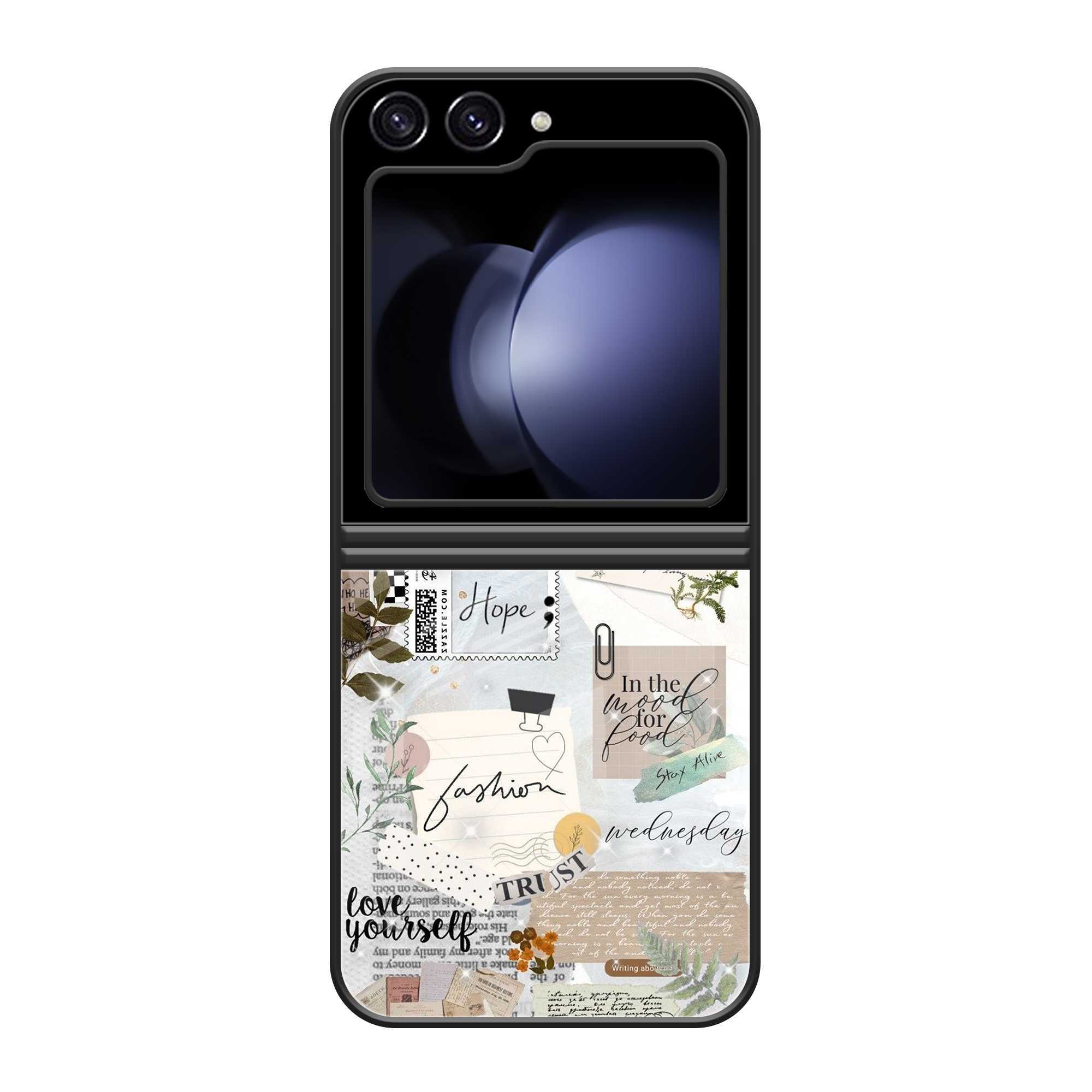 Love yourself Samsung  Z Flip 5 Glass Case image 0