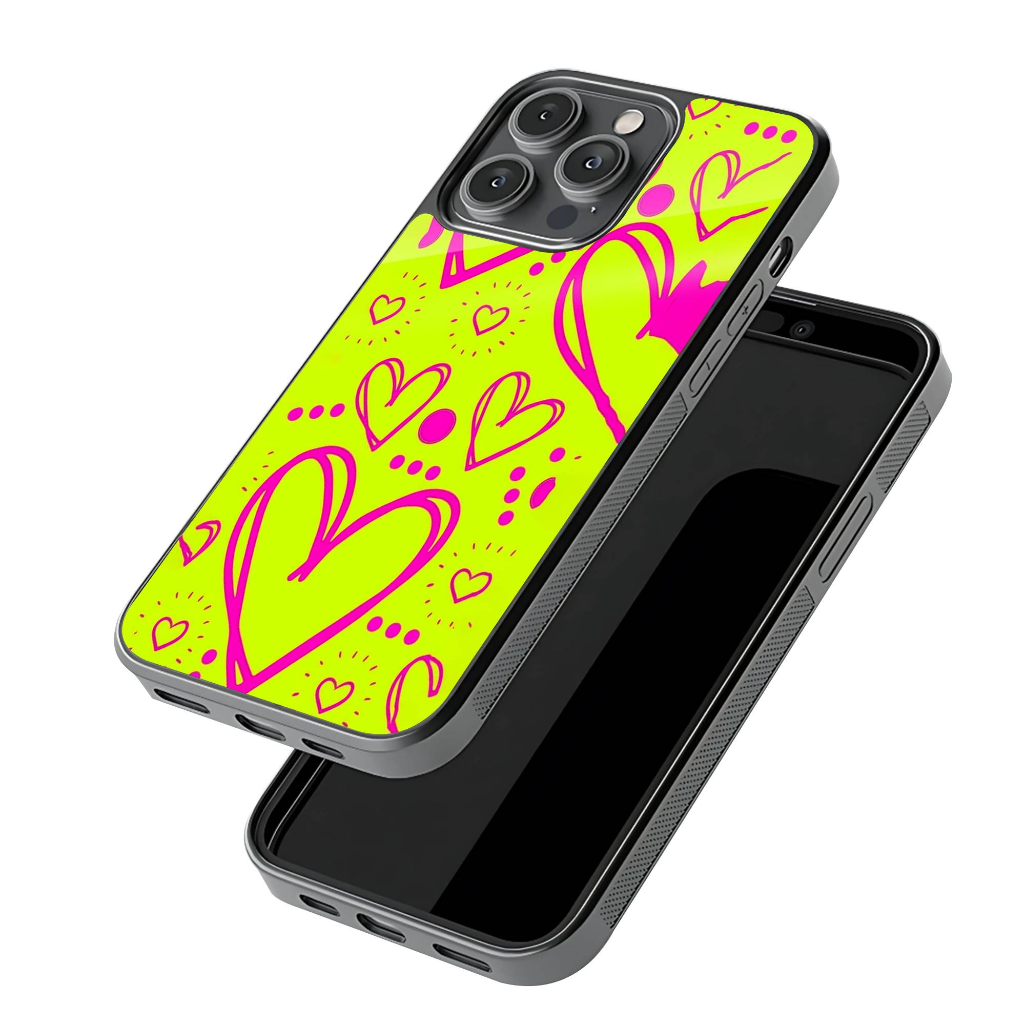 Neon Heart Glass Case image 2