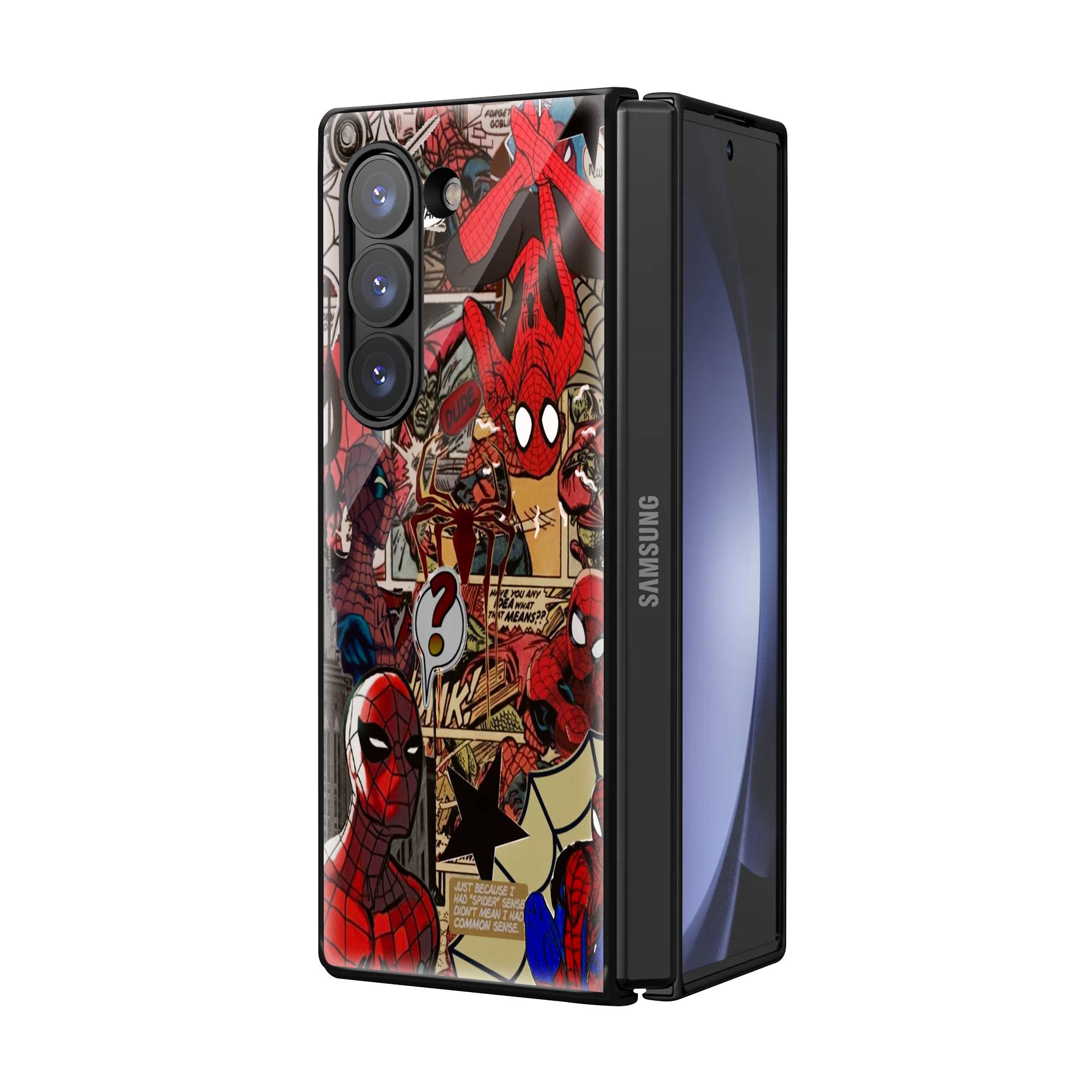 Amazing Spider Man Samsung Z Fold Glass Case image 1