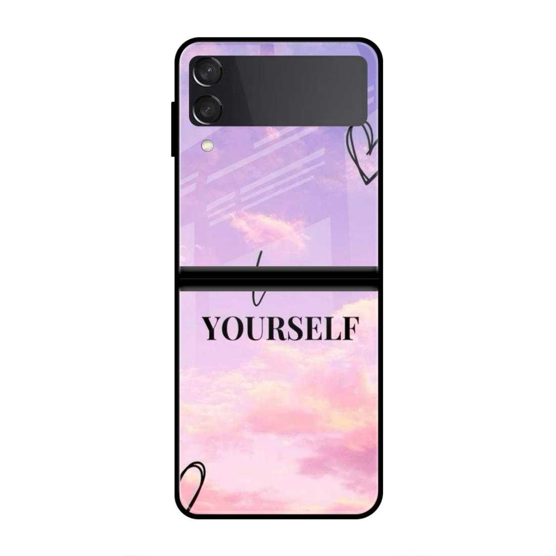 Self Love Samsung Z Flip 3 Glass Case image 0