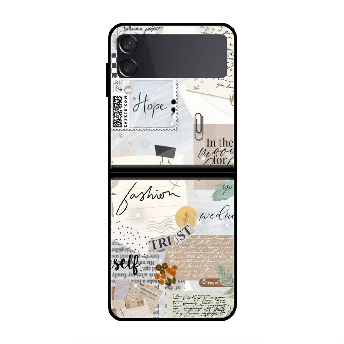 Love yourself Samsung  Z Flip 3 5G Glass Case image 0