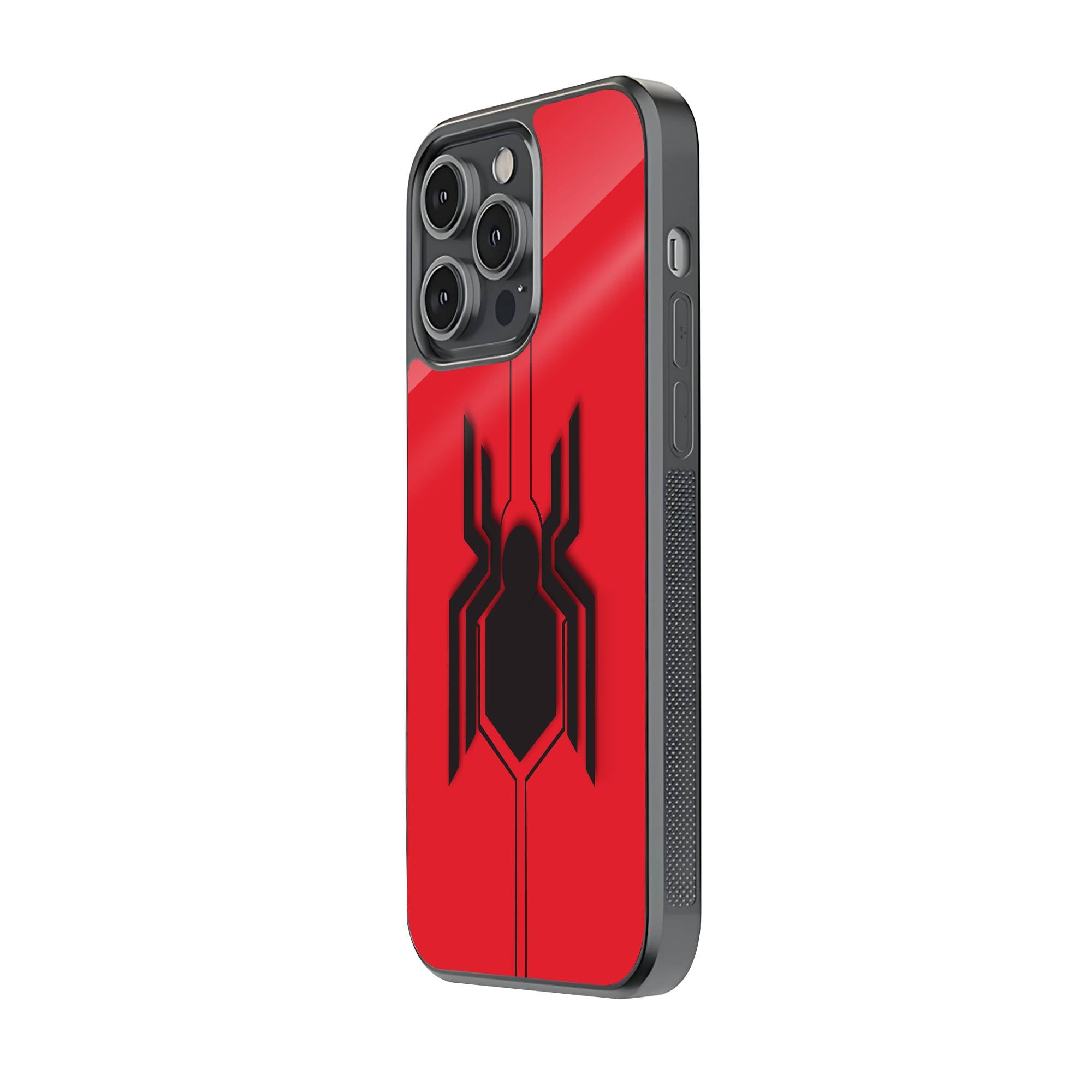 Spiderman Logo Glass Case image 1