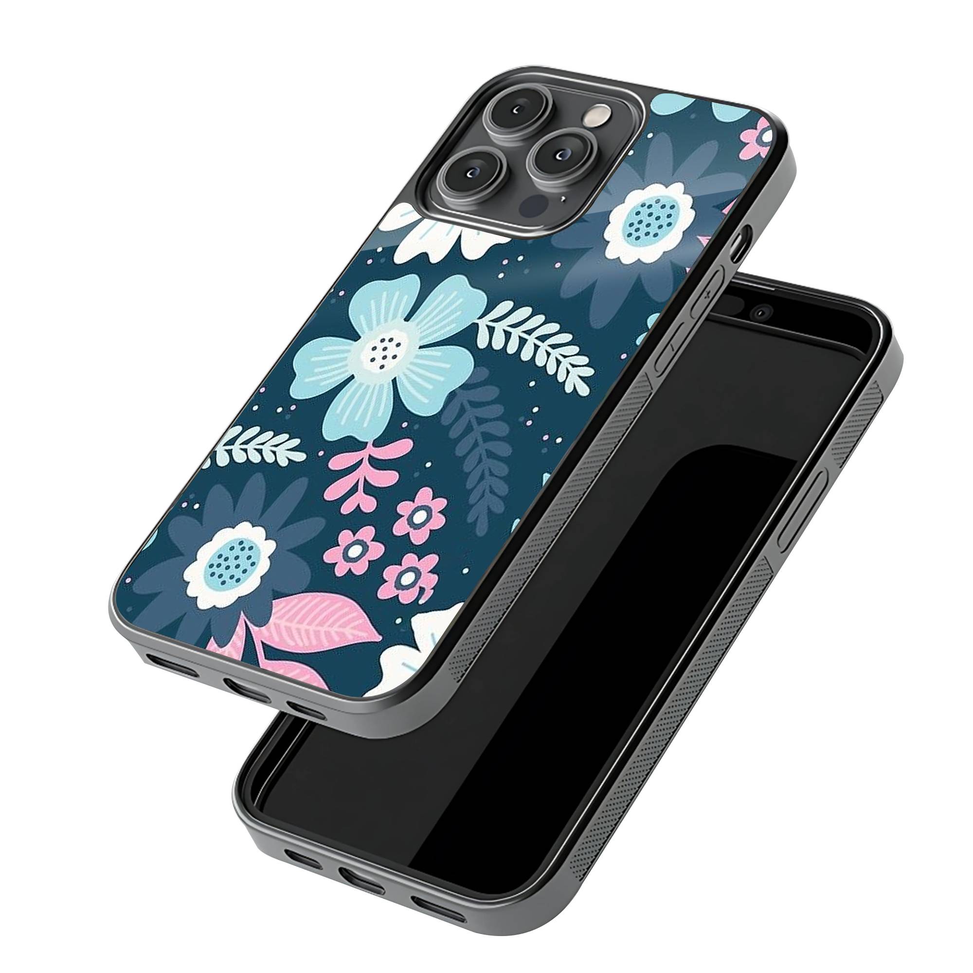 Cutesy Floral Glass Case image 2