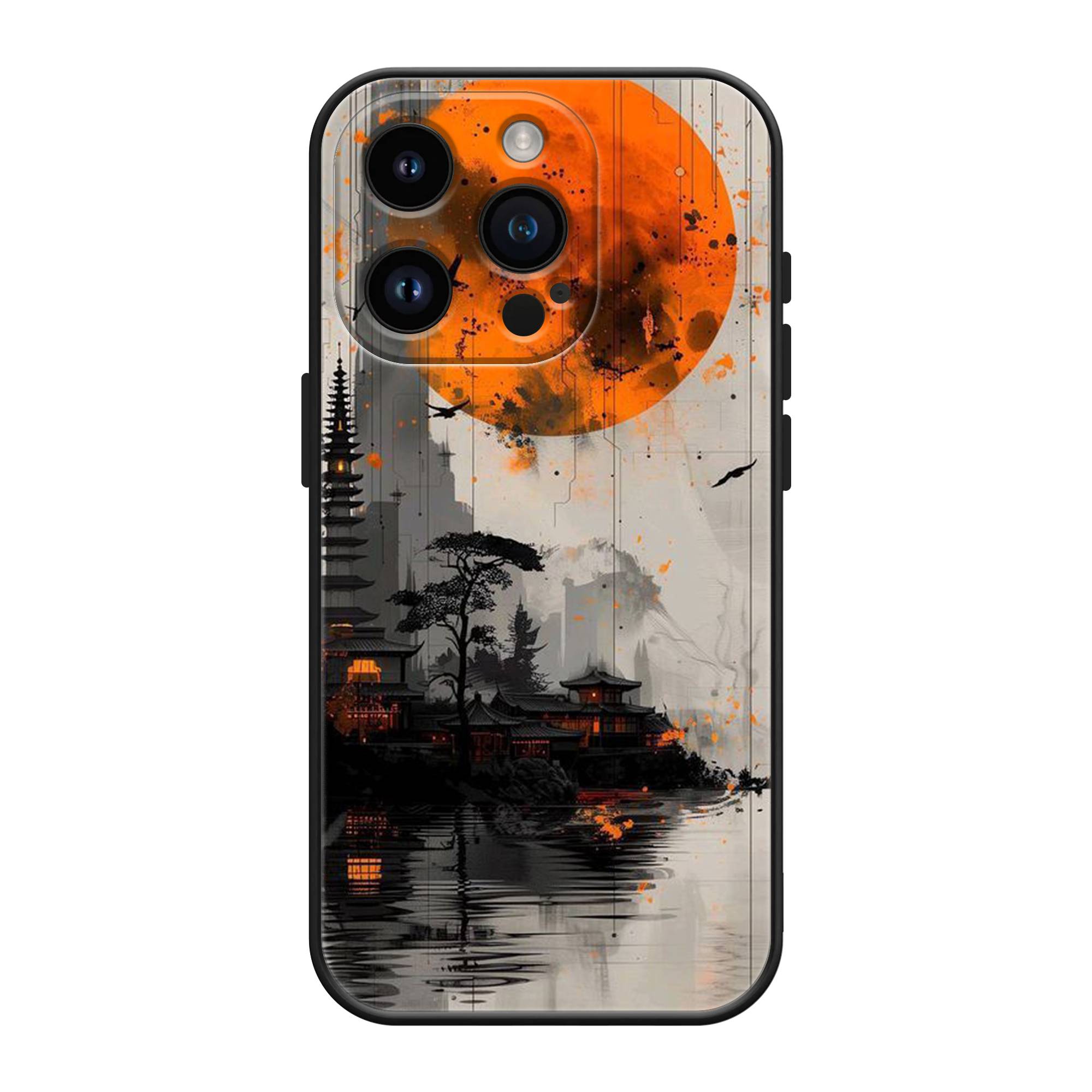 Orange Moon Silicone Case image 0