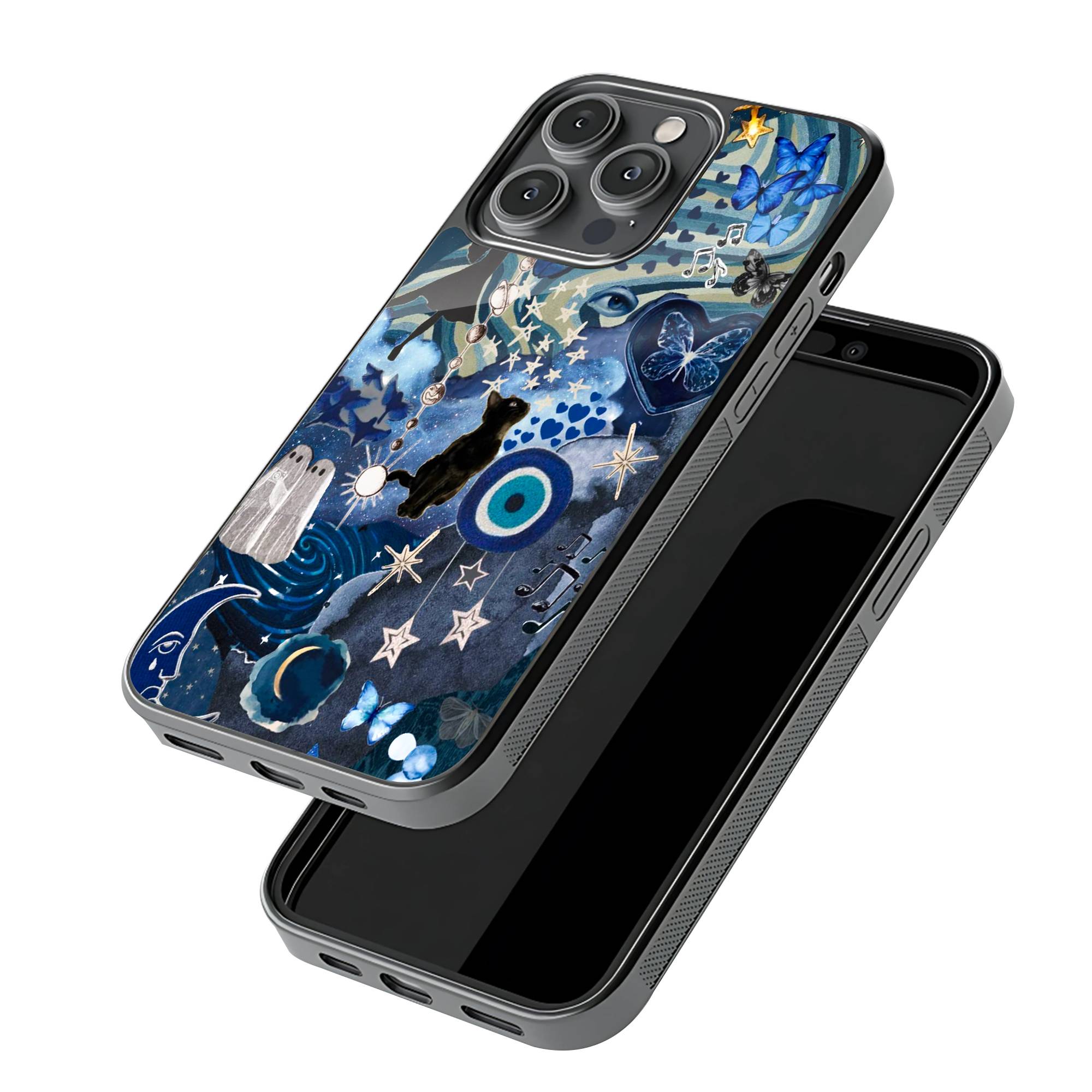 Blue Galaxy Glass Case image 2