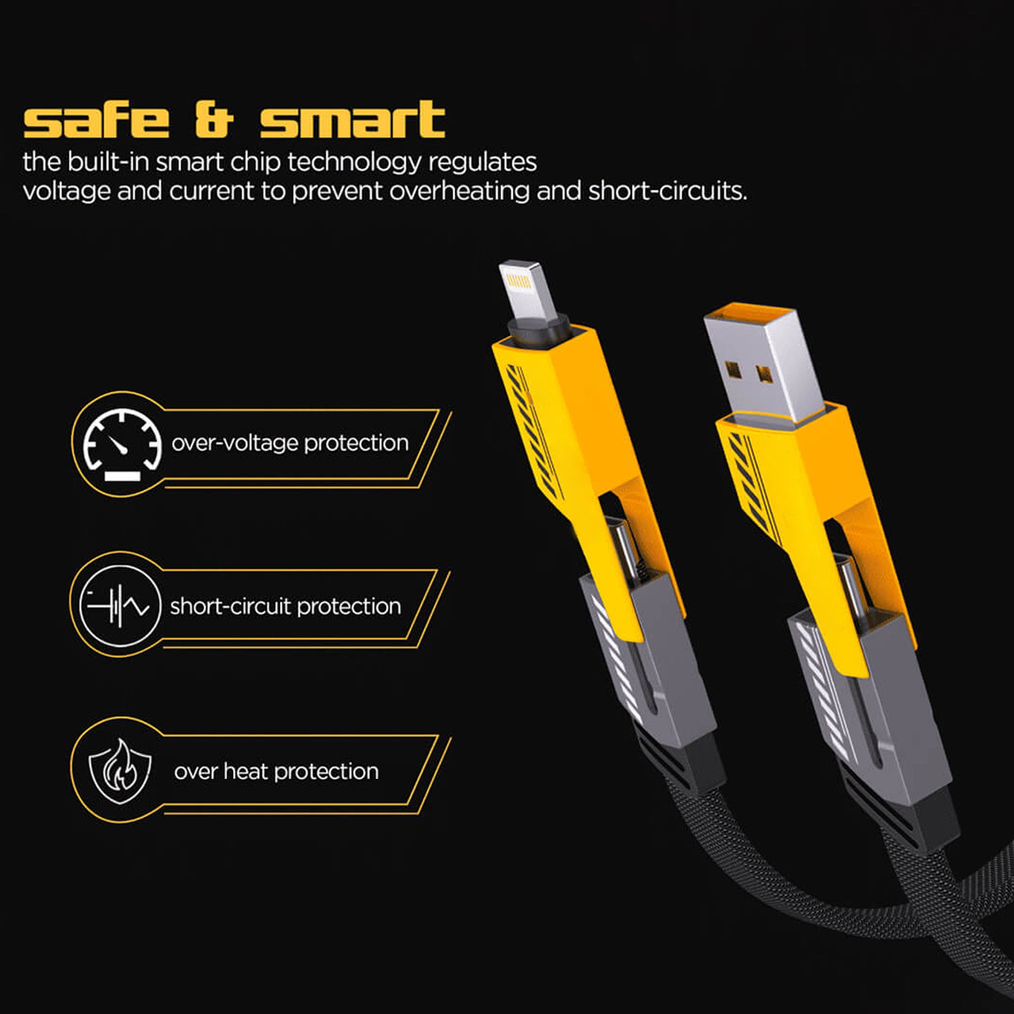 4 in1 Super Fast Charging Data Cable