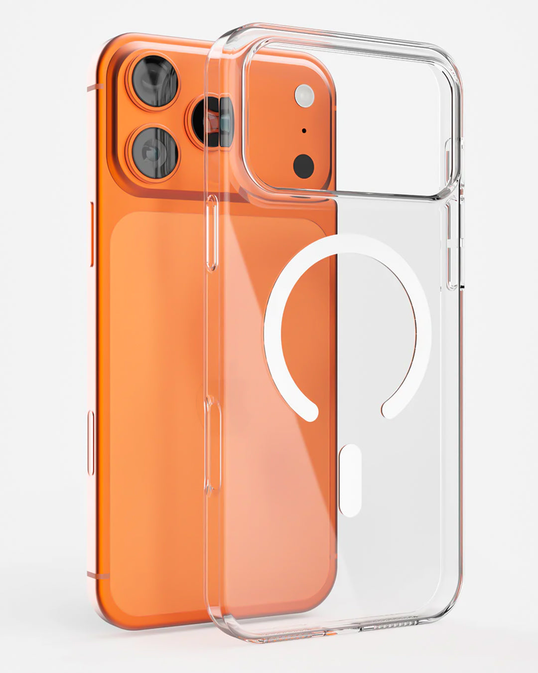 Anti Yellow Crystal Clear iPhone Case. MagSafe Inside.