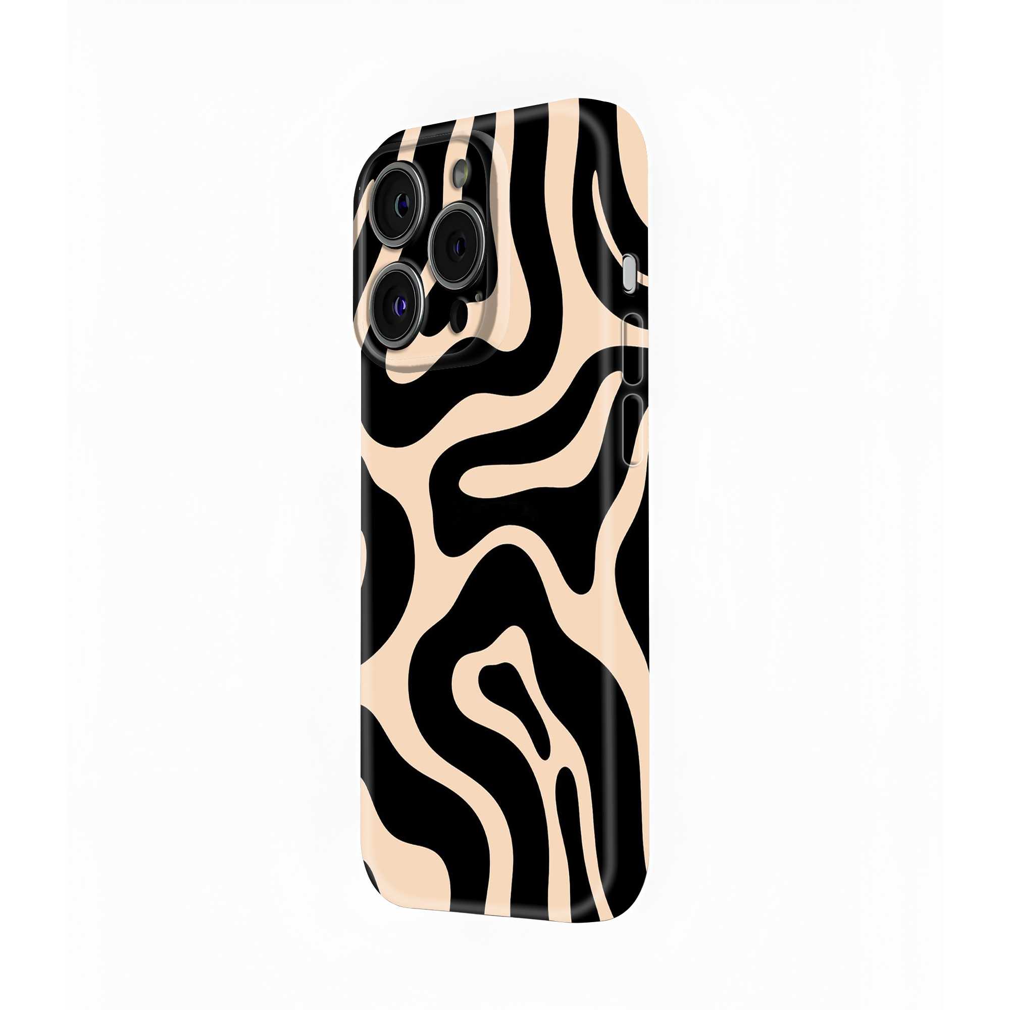 Zebra Liquid Wave Glossy Hard Case