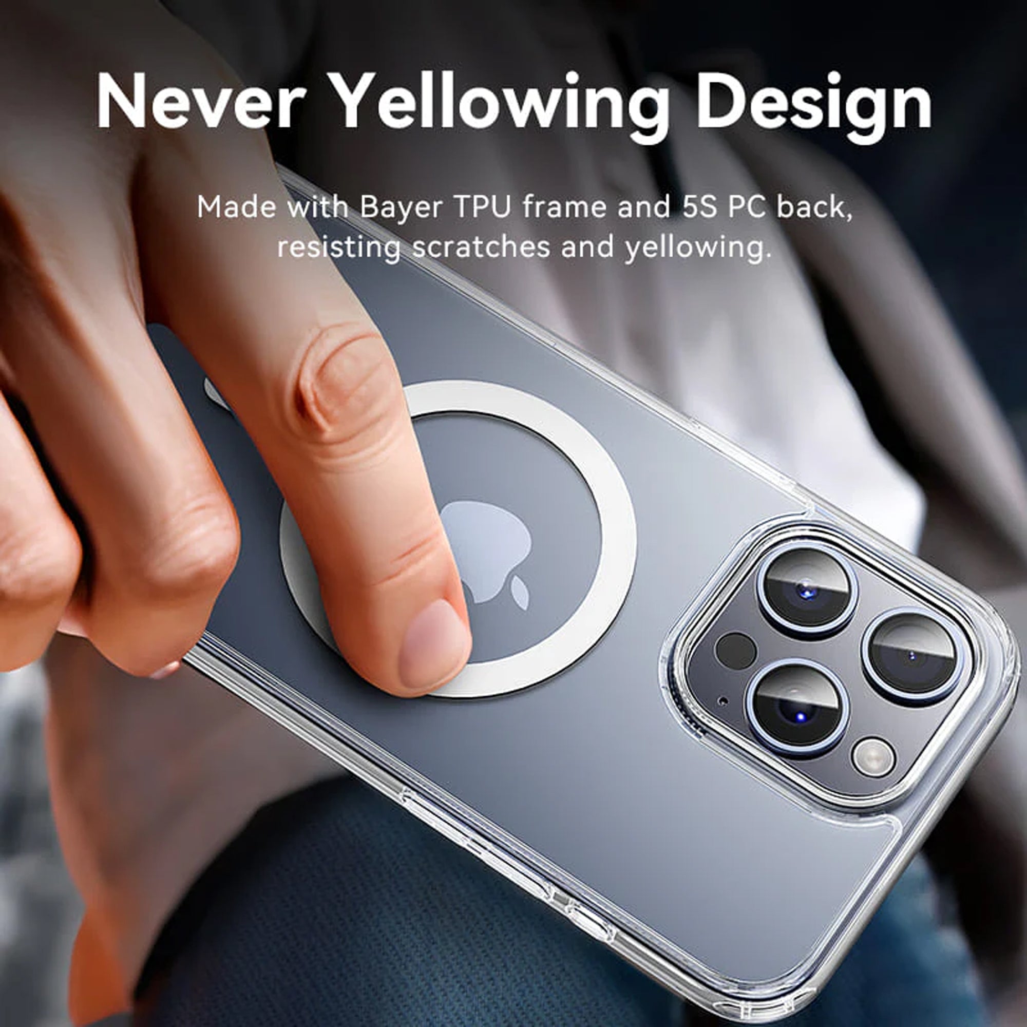 MagSafe iPhone Cases (Transparent Grip)