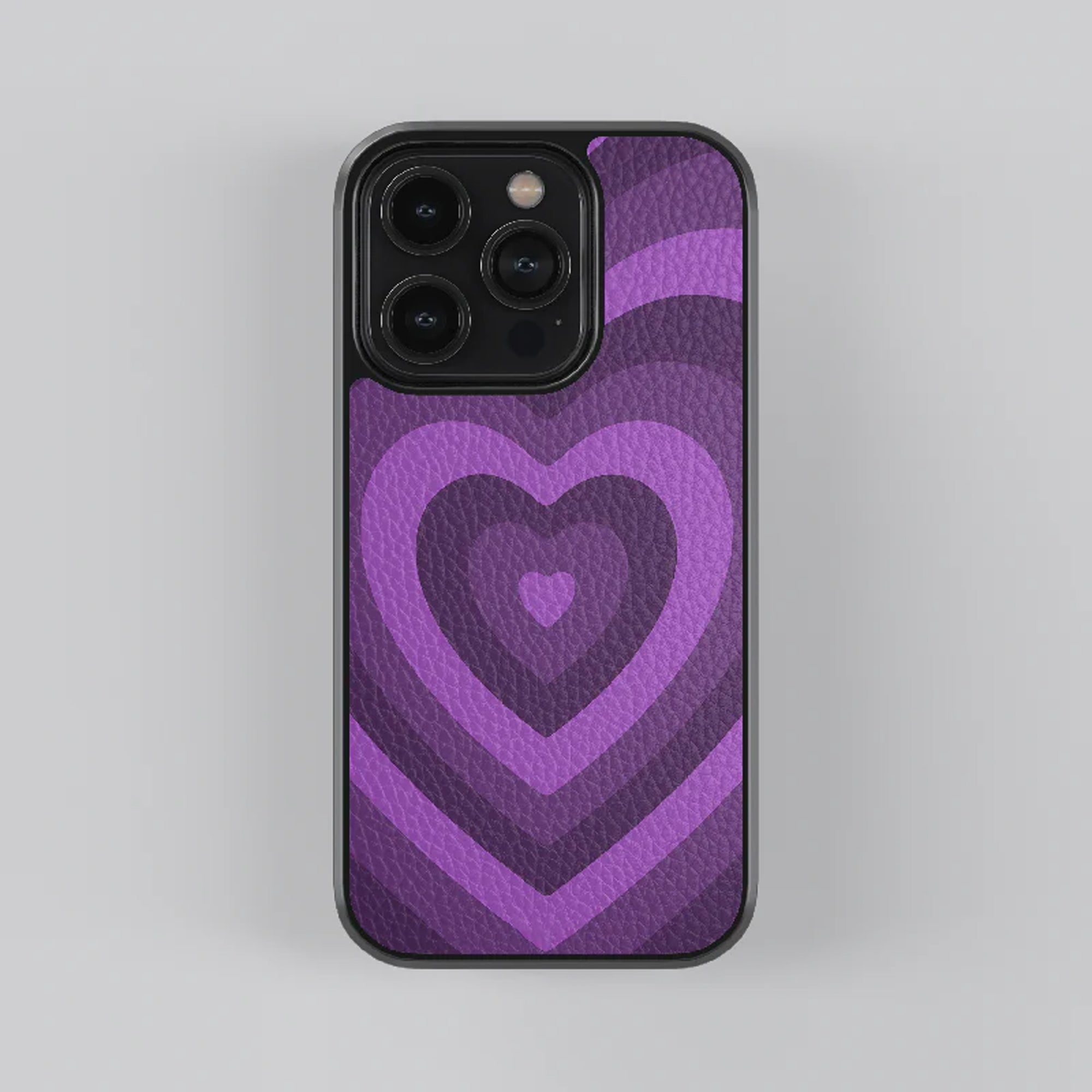 Multi Colour Retro Heart Leather Case