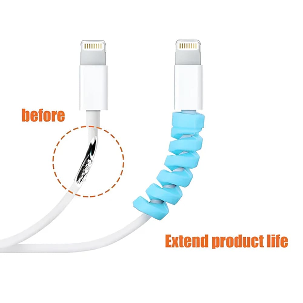 Highly Flexible Silicone Cable Protector(4 pcs)