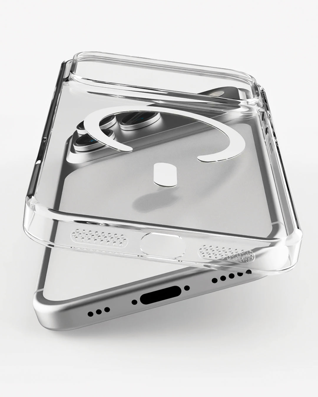 Anti Yellow Crystal Clear iPhone Case. MagSafe Inside.