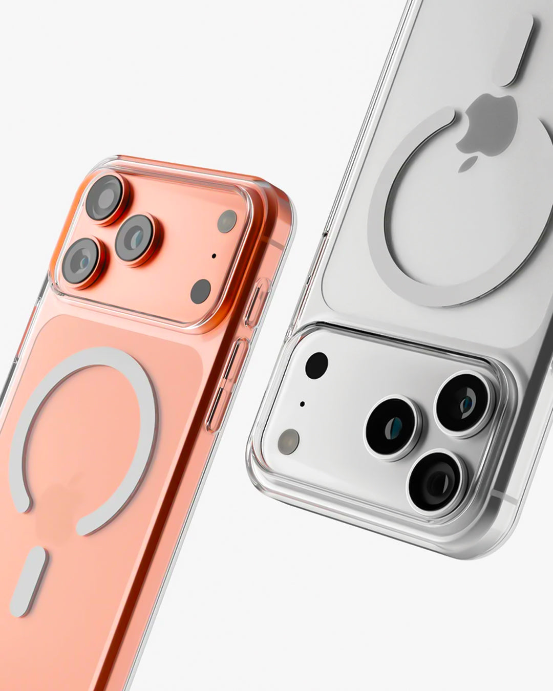 Anti Yellow Crystal Clear iPhone Case. MagSafe Inside.