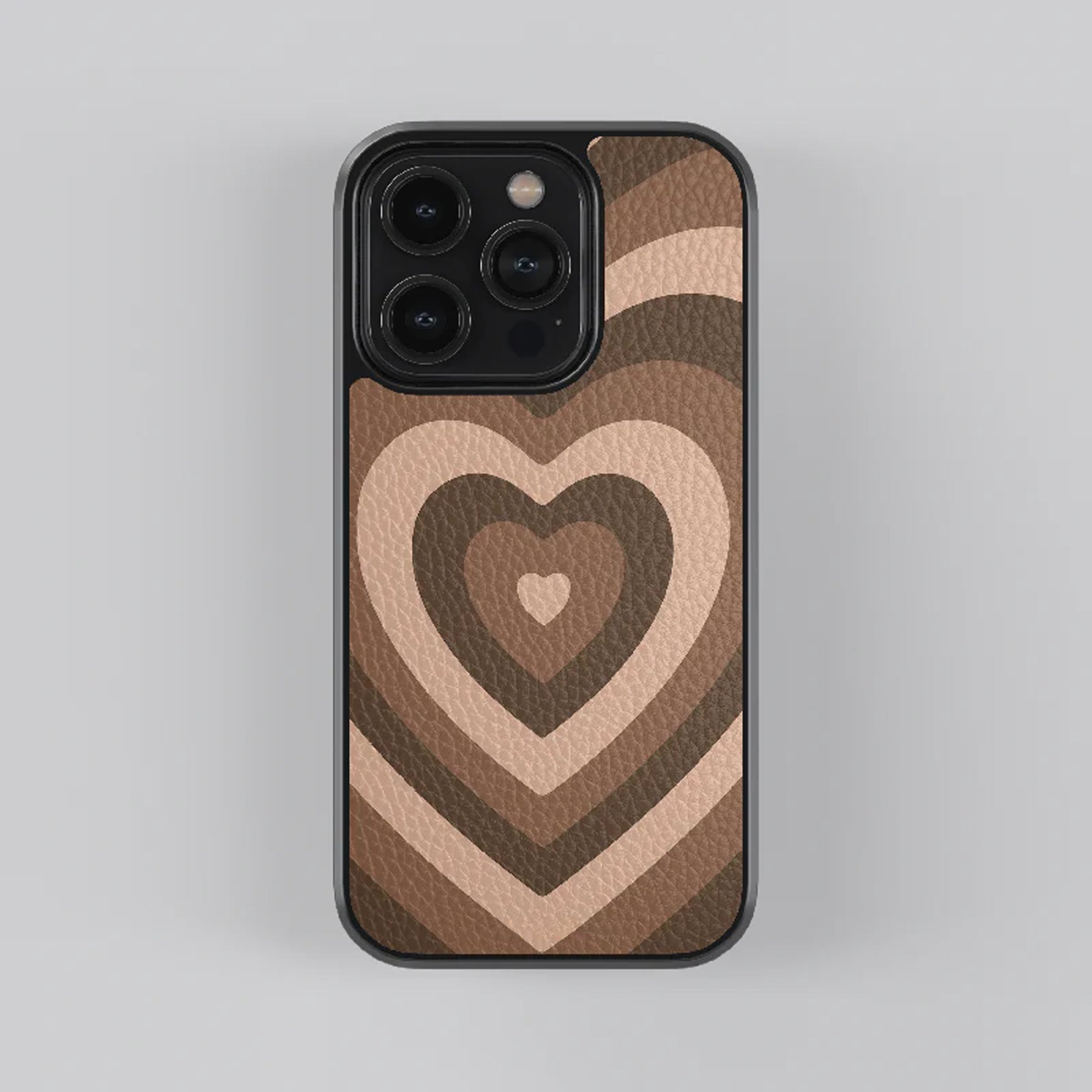 Multi Colour Retro Heart Leather Case