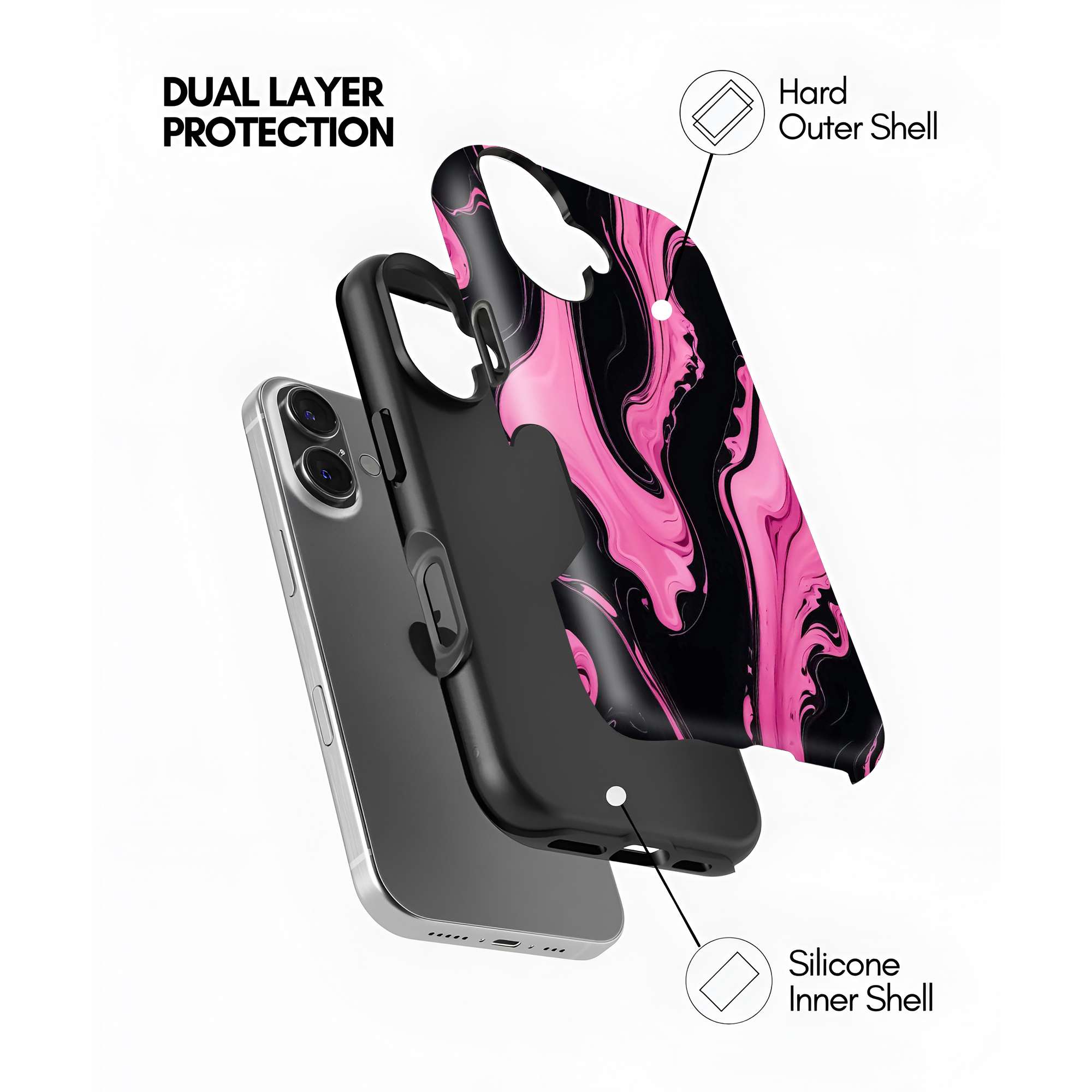 Velvet Marble Dual Guard Case
