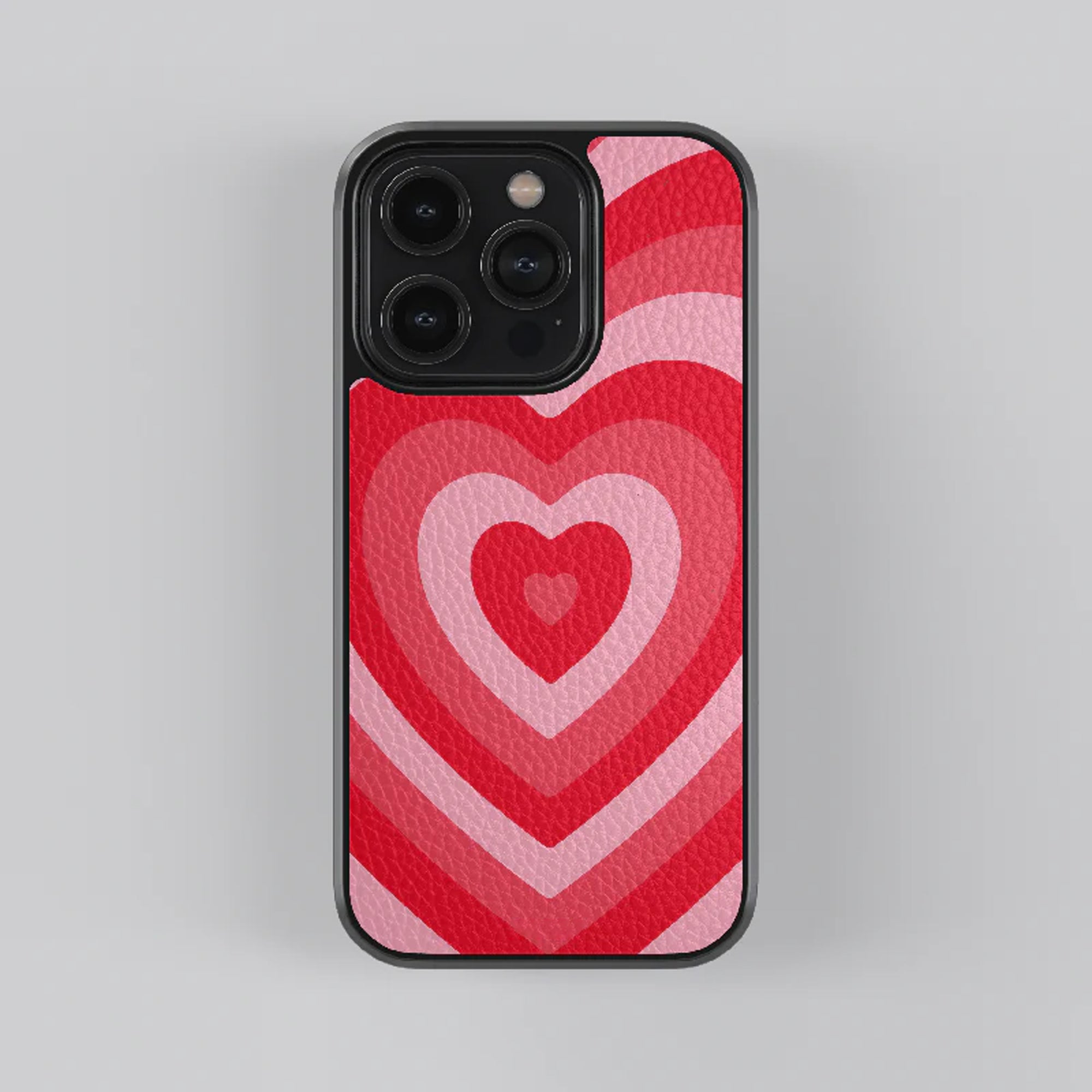 Multi Colour Retro Heart Leather Case