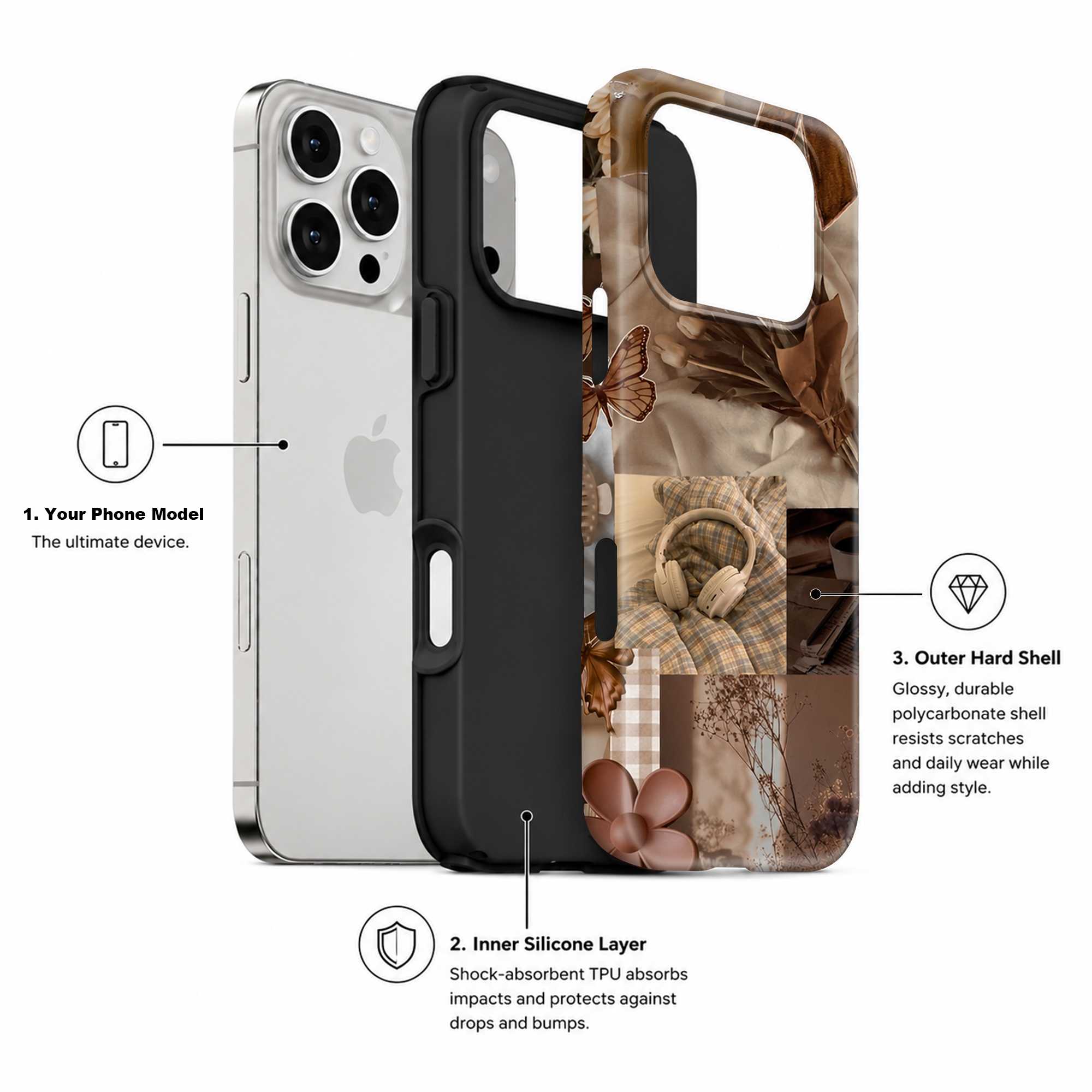 Sepia Library Dreams Dual Guard Case