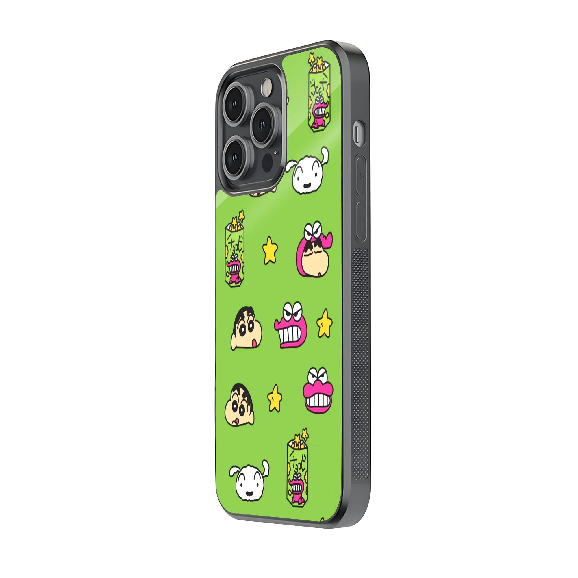 Playful Shin-chan Glass Case image 1
