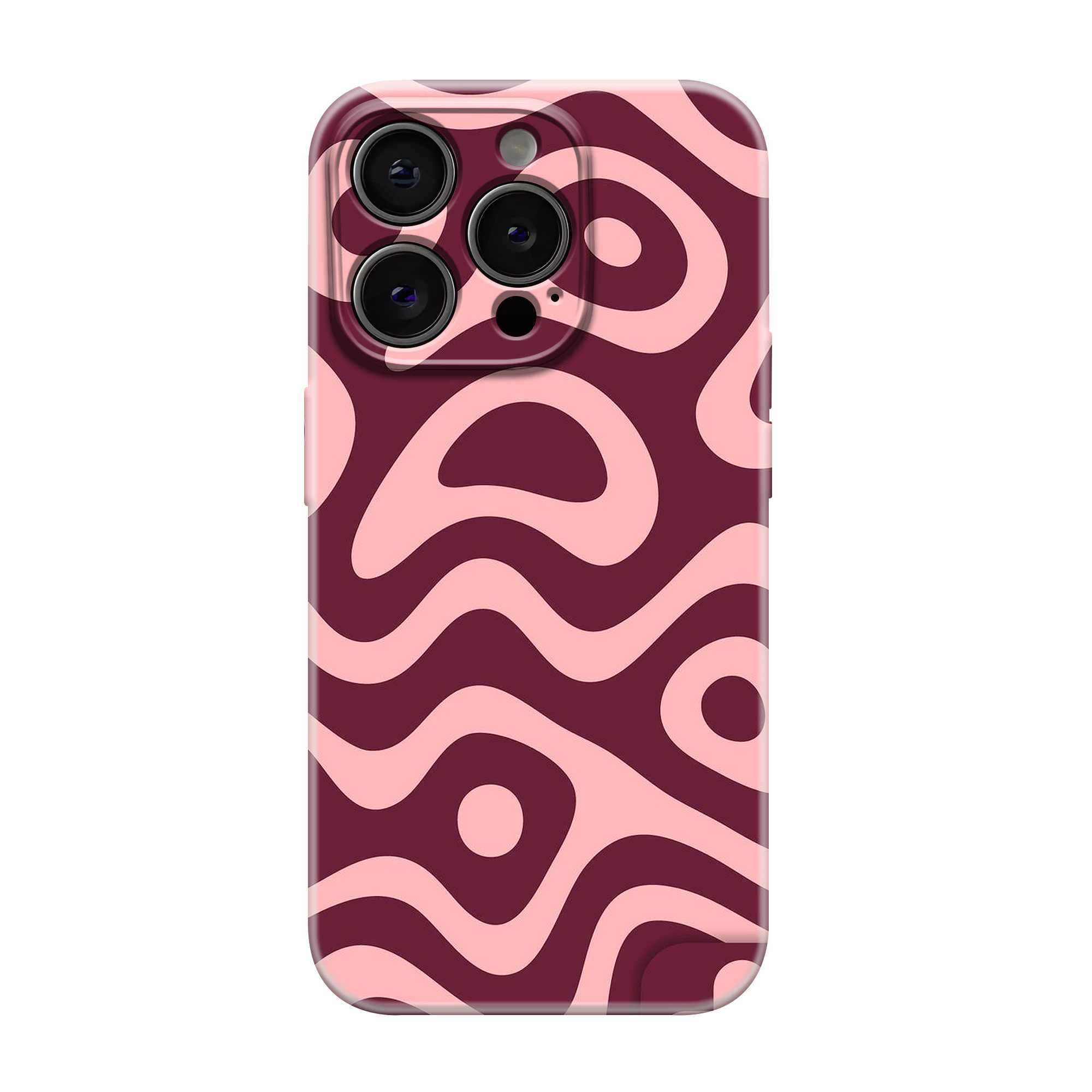 Groovy Maroon Glossy Hard Case