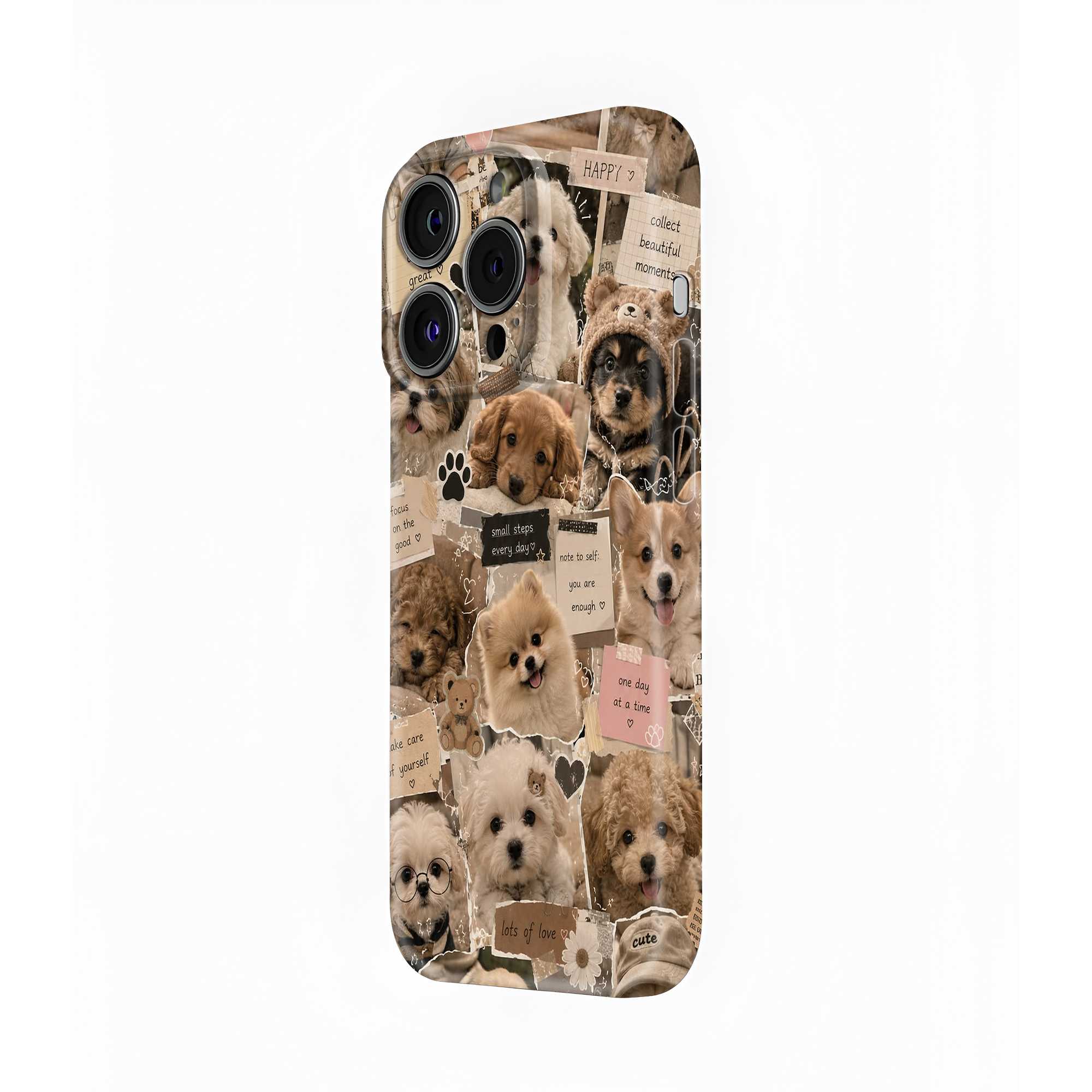 Puppy Love Collage Glossy Hard Case