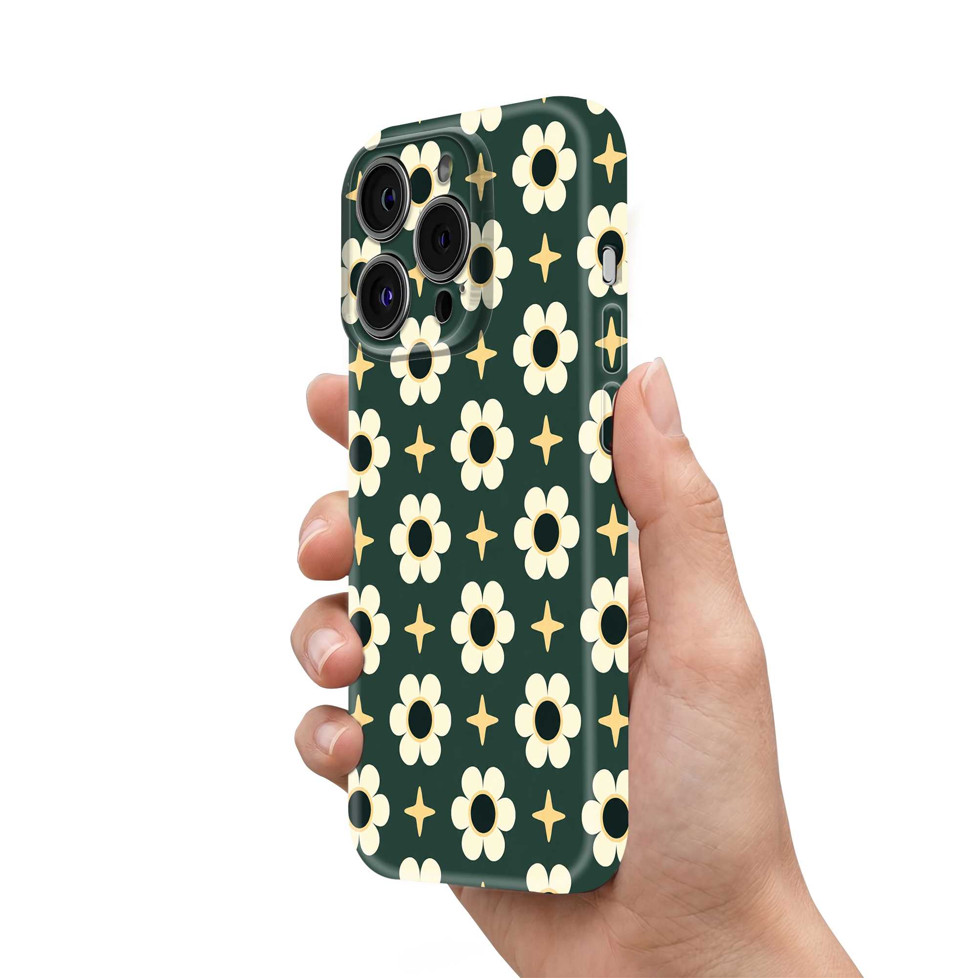 Floral & Stars Glossy Hard Case