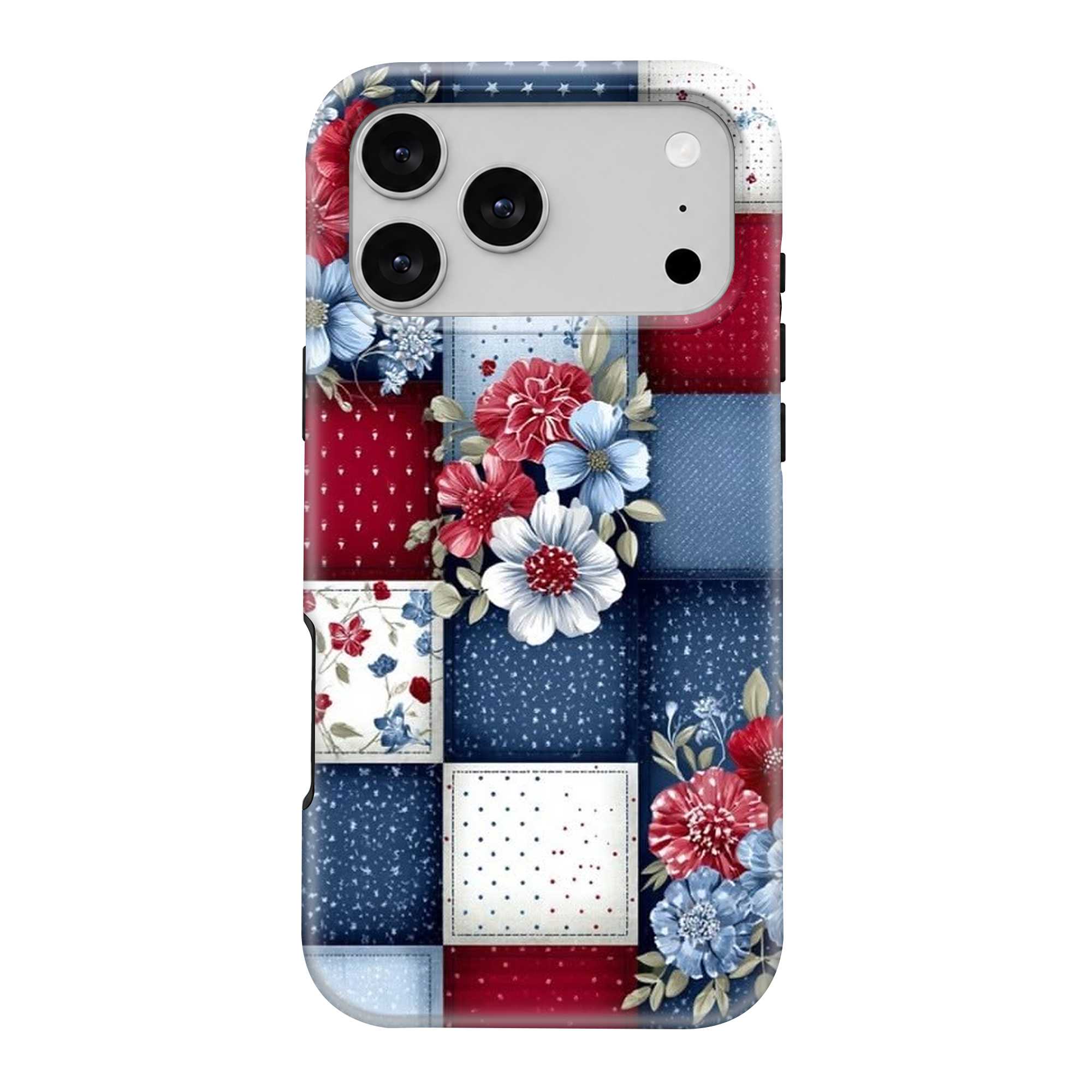 Navy Blossom Dual Guard Case