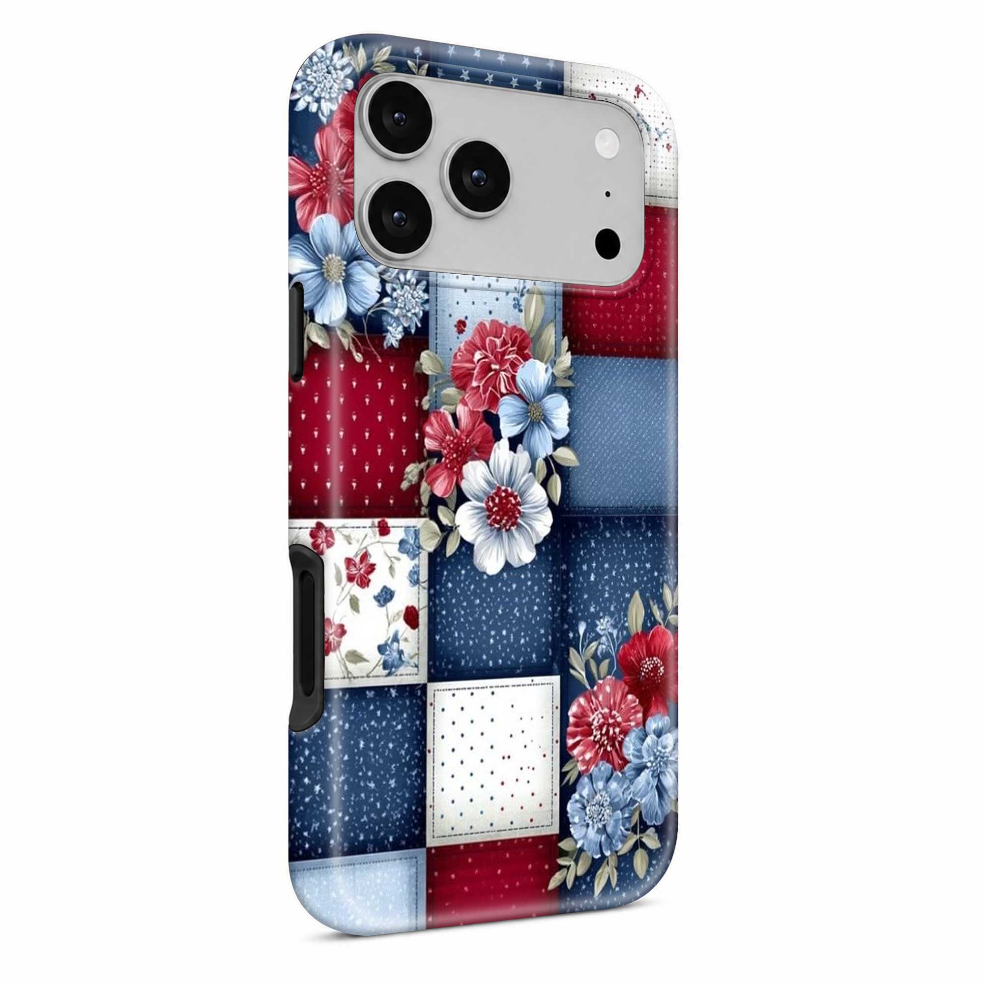 Navy Blossom Dual Guard Case