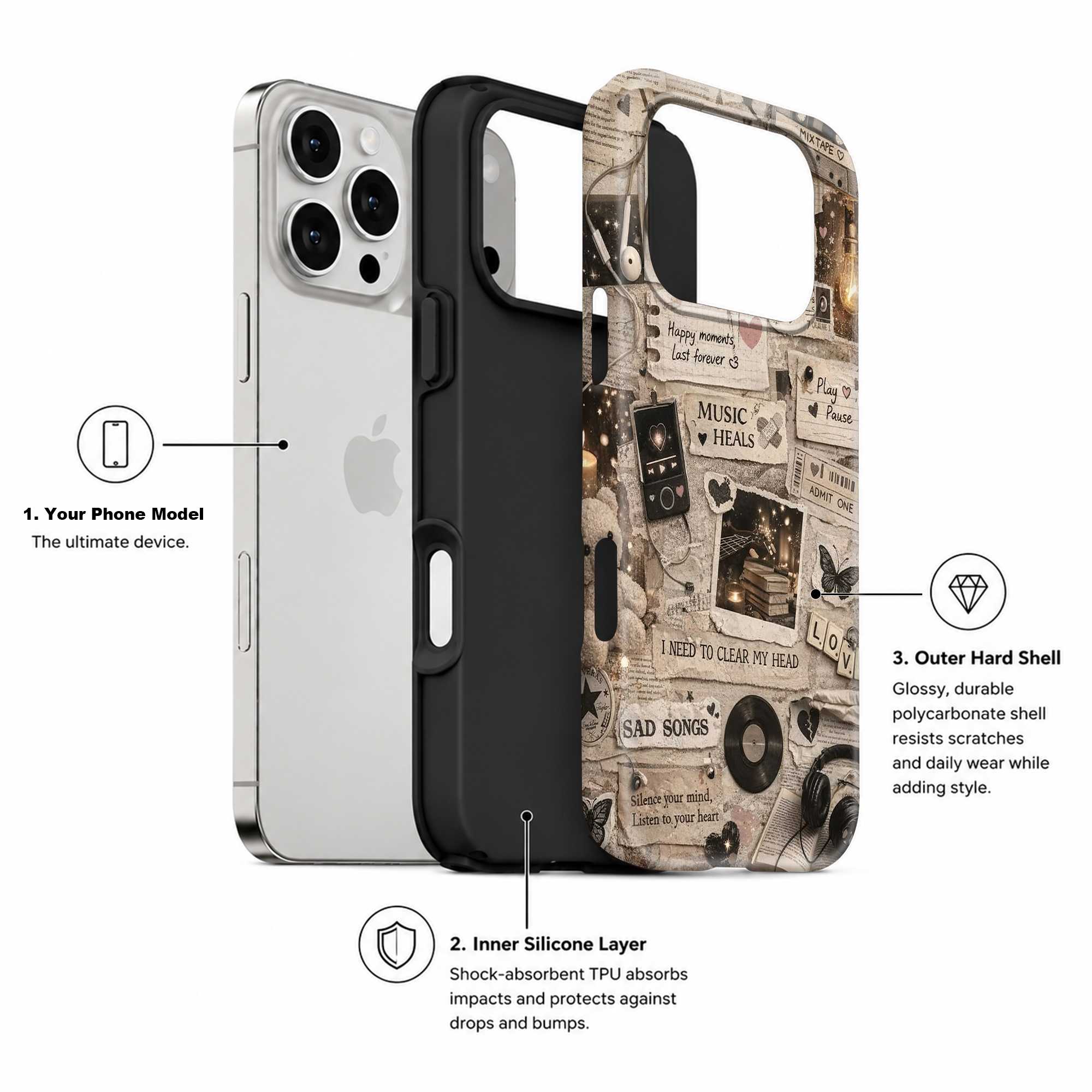 Music Heals Dual Guard Case