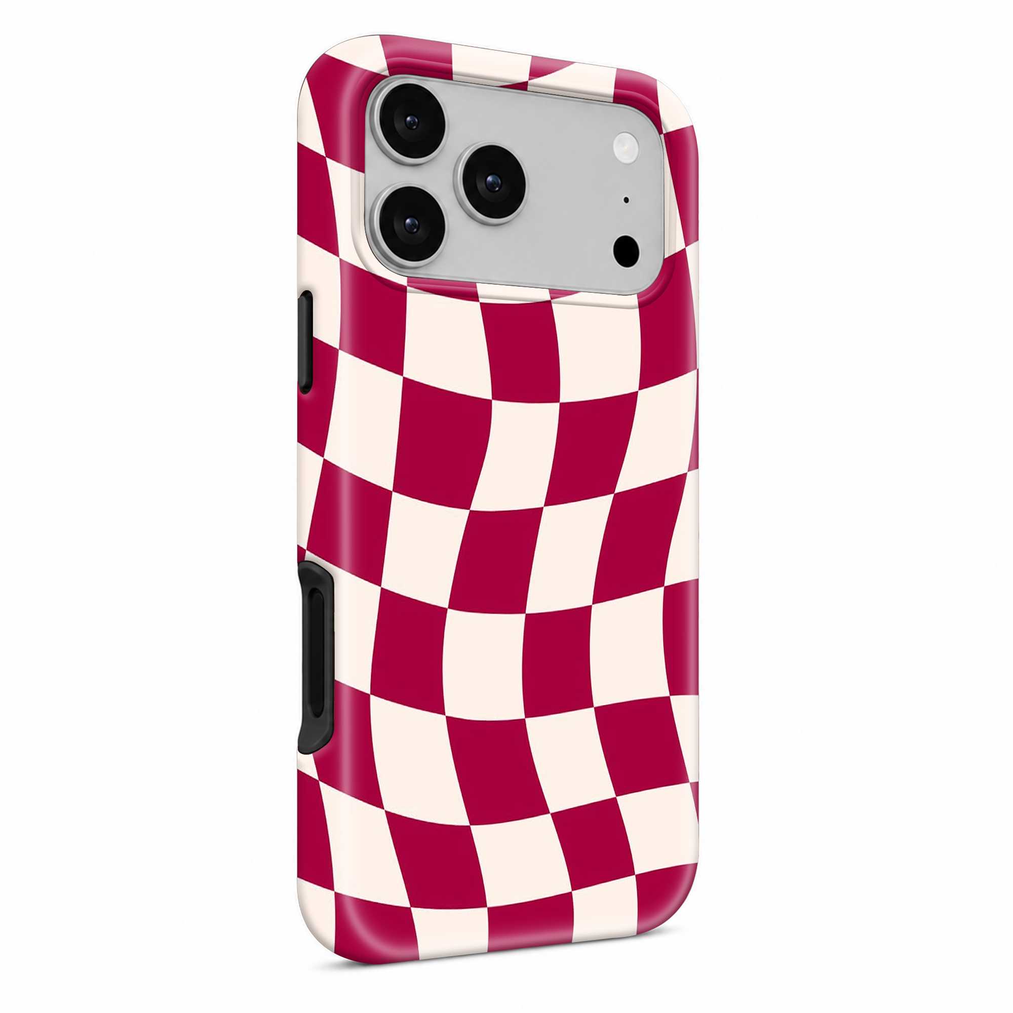 Maroon Checkerboard Dual Guard Case
