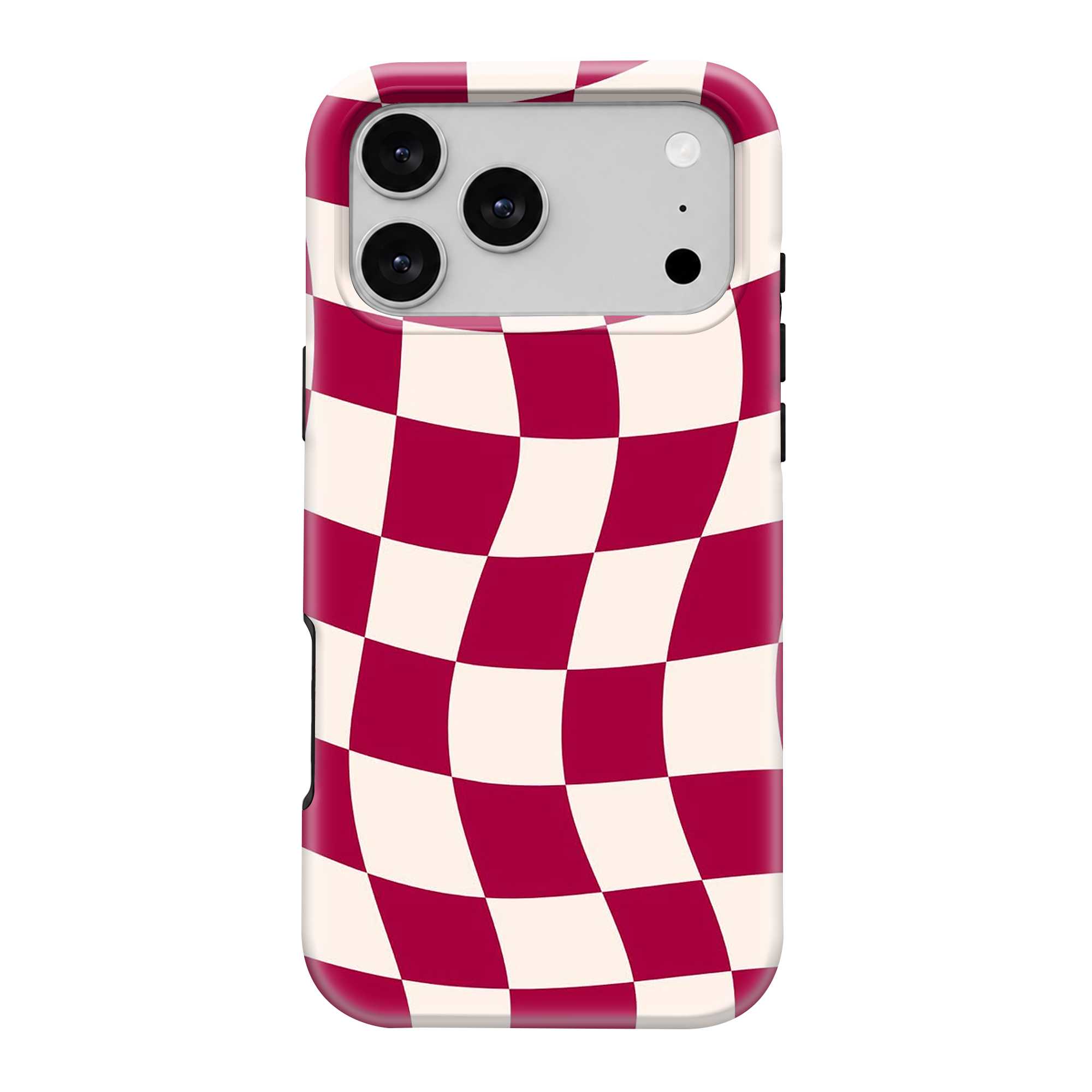 Maroon Checkerboard Dual Guard Case